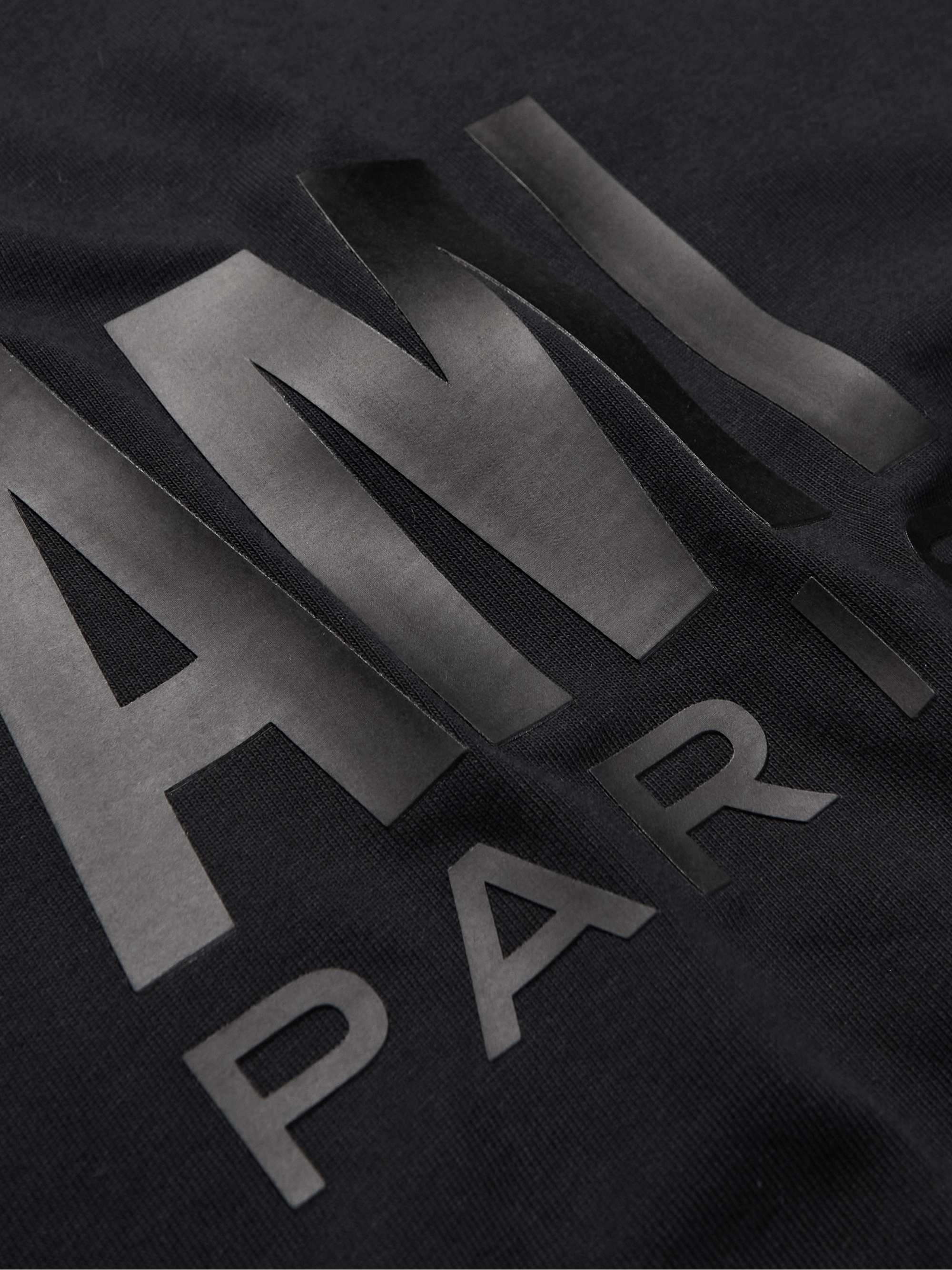 AMI PARIS Logo-Print Organic Cotton-Jersey T-Shirt