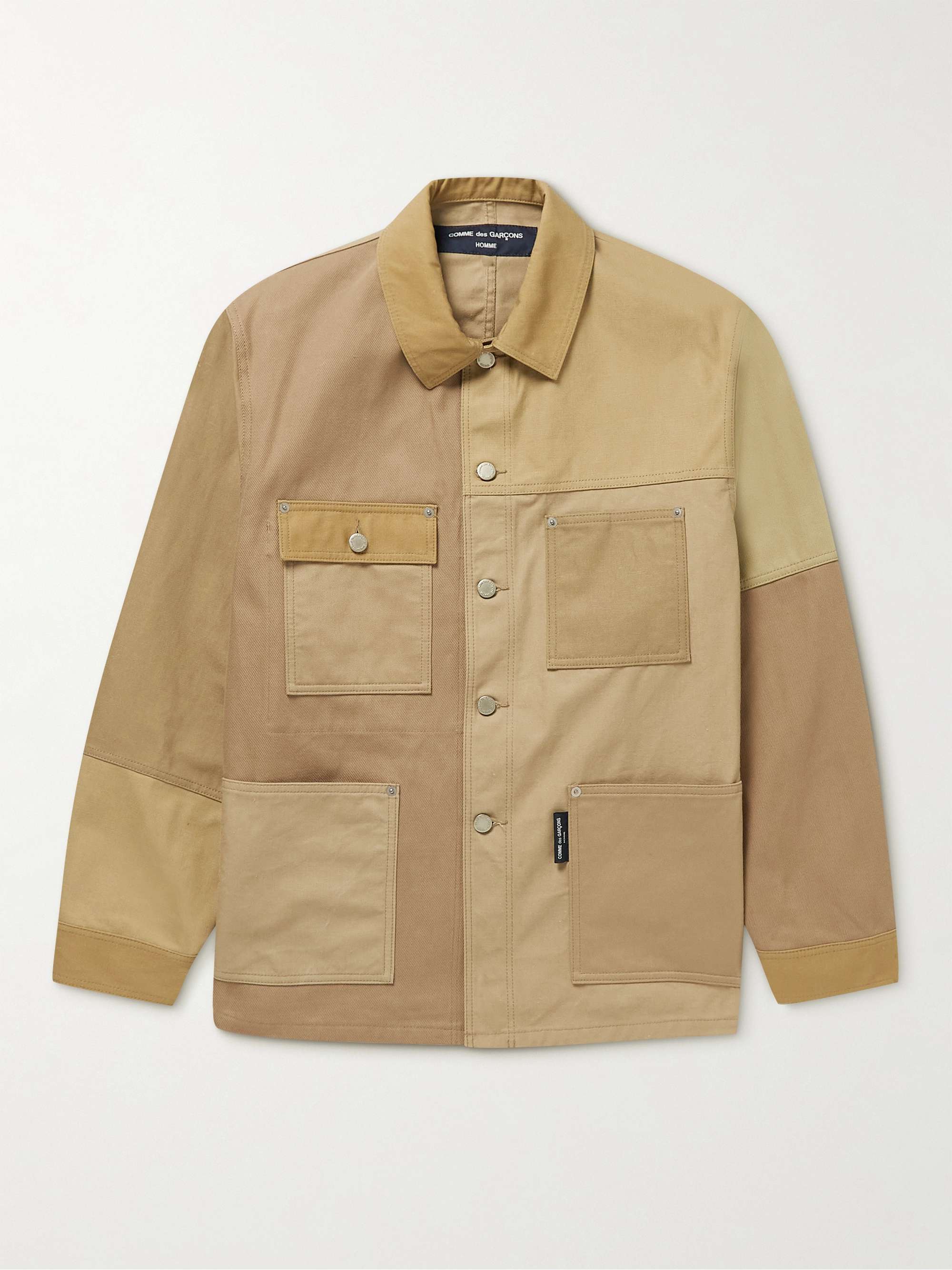 COMME DES GARÇONS HOMME Patchwork Cotton and Linen-Blend Jacket