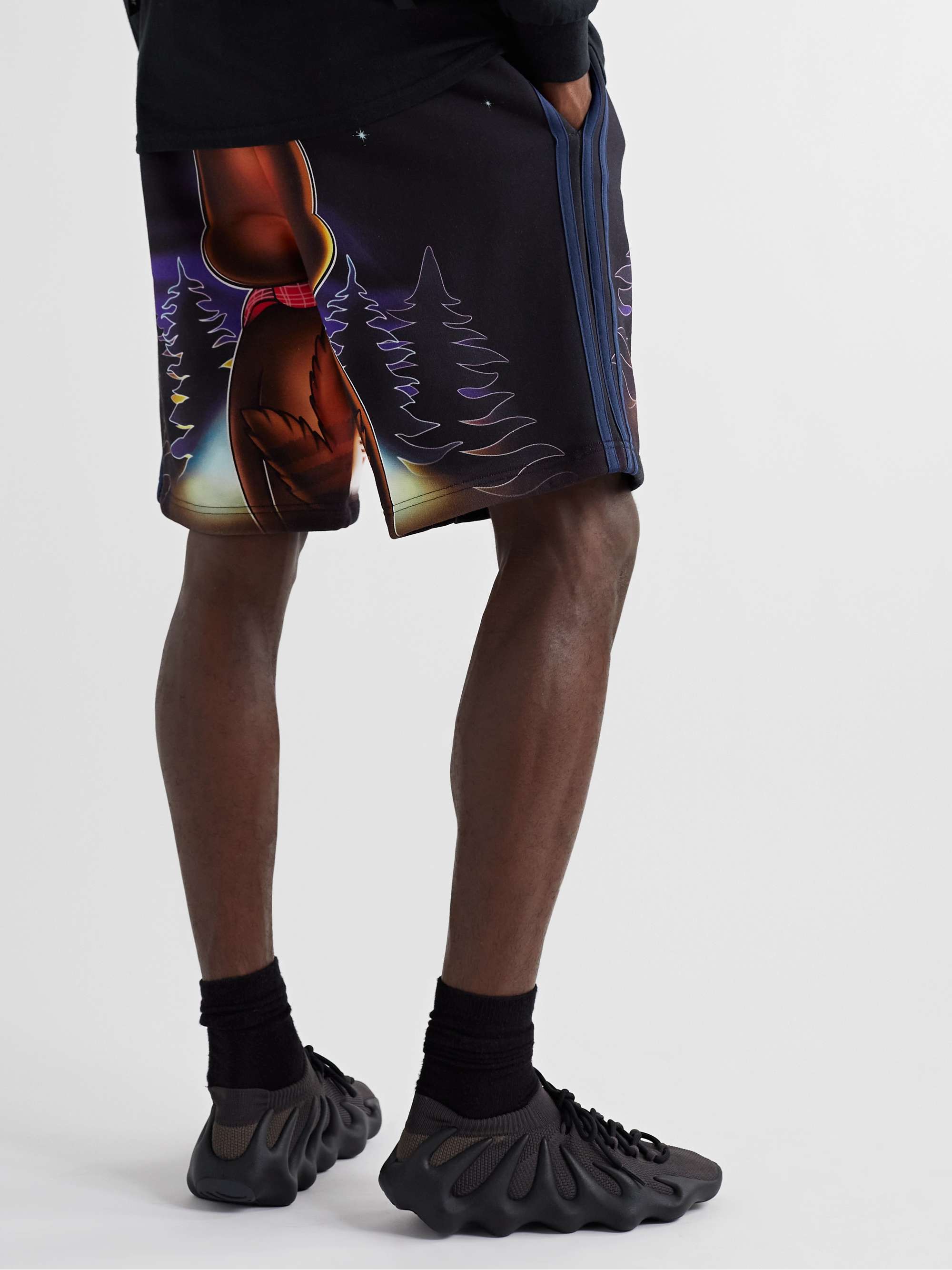 ADIDAS CONSORTIUM + Kerwin Frost Printed Cotton-Jersey Shorts