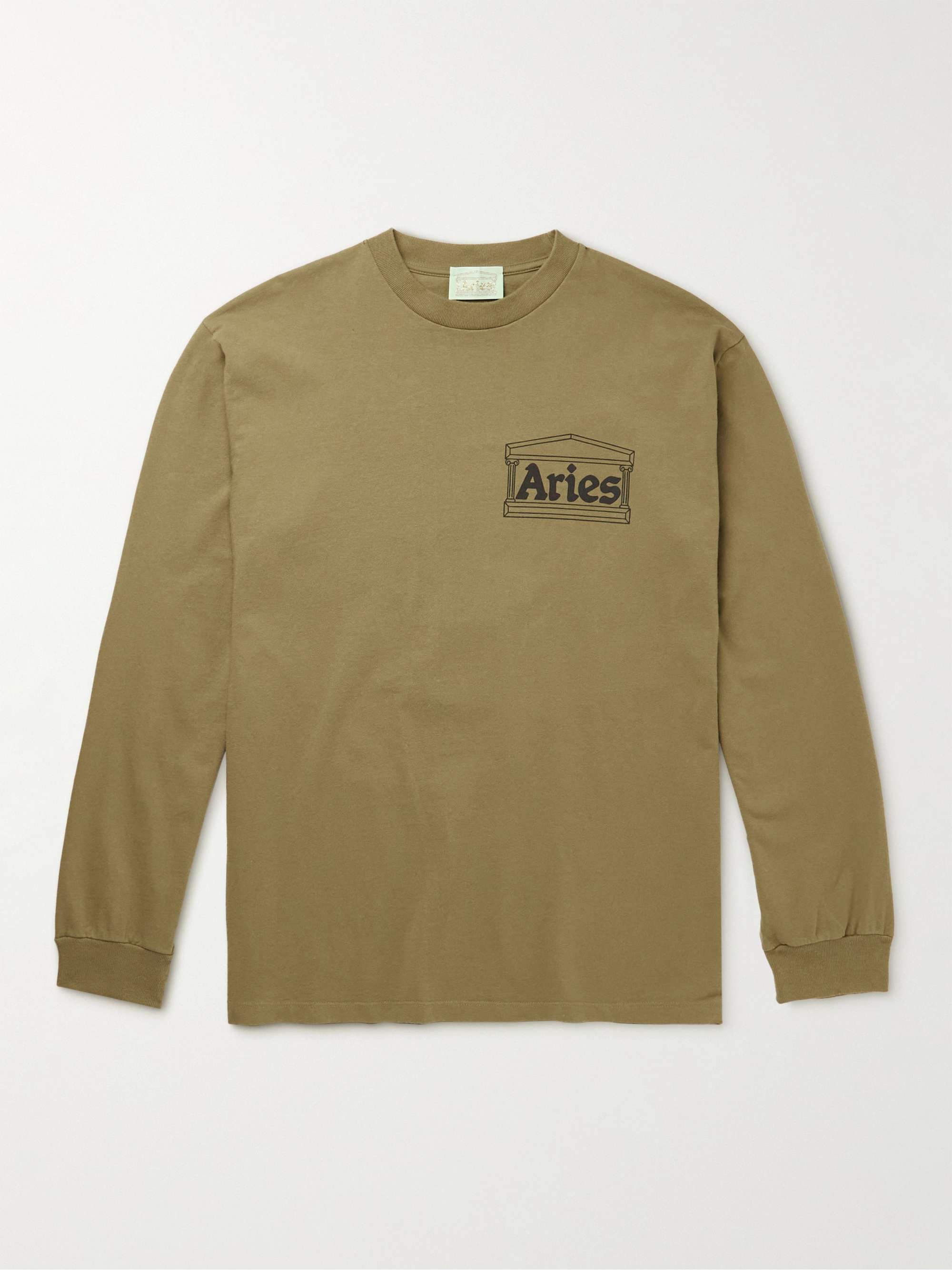 ARIES Logo-Print Cotton-Jersey T-Shirt