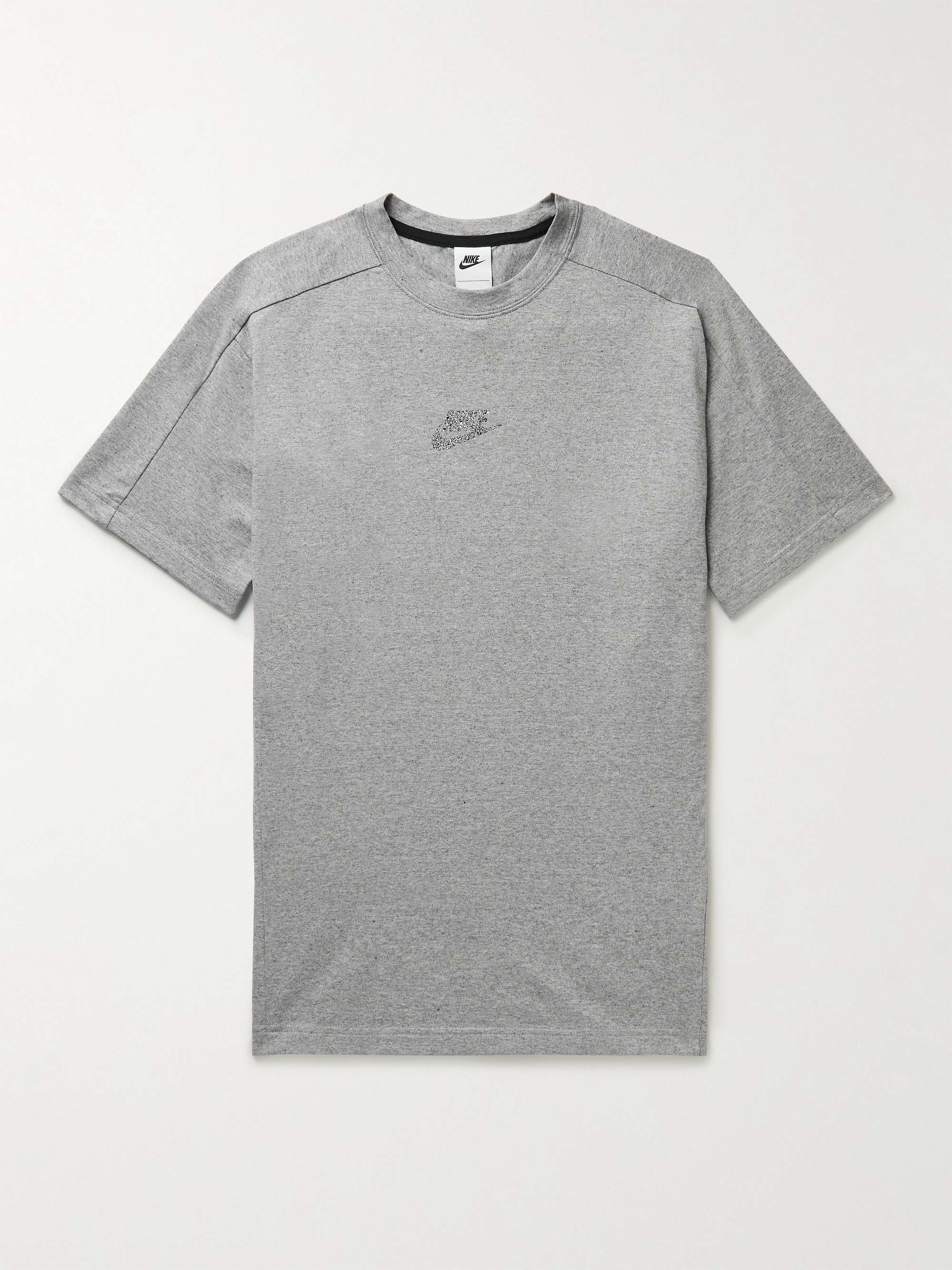 NIKE Logo-Print Cotton-Blend Jersey T-Shirt