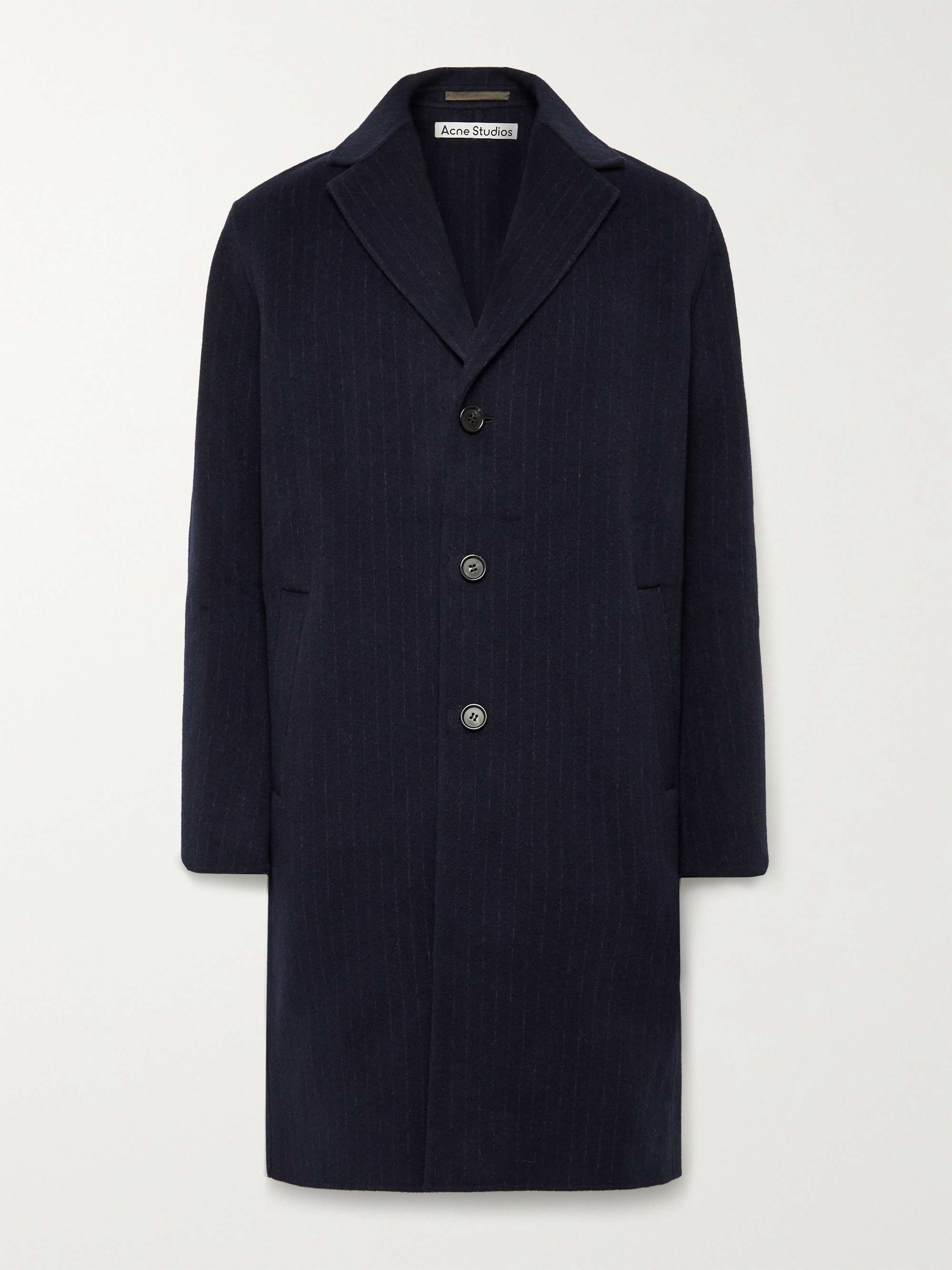 ACNE STUDIOS Pinstriped Double-Faced Wool Coat