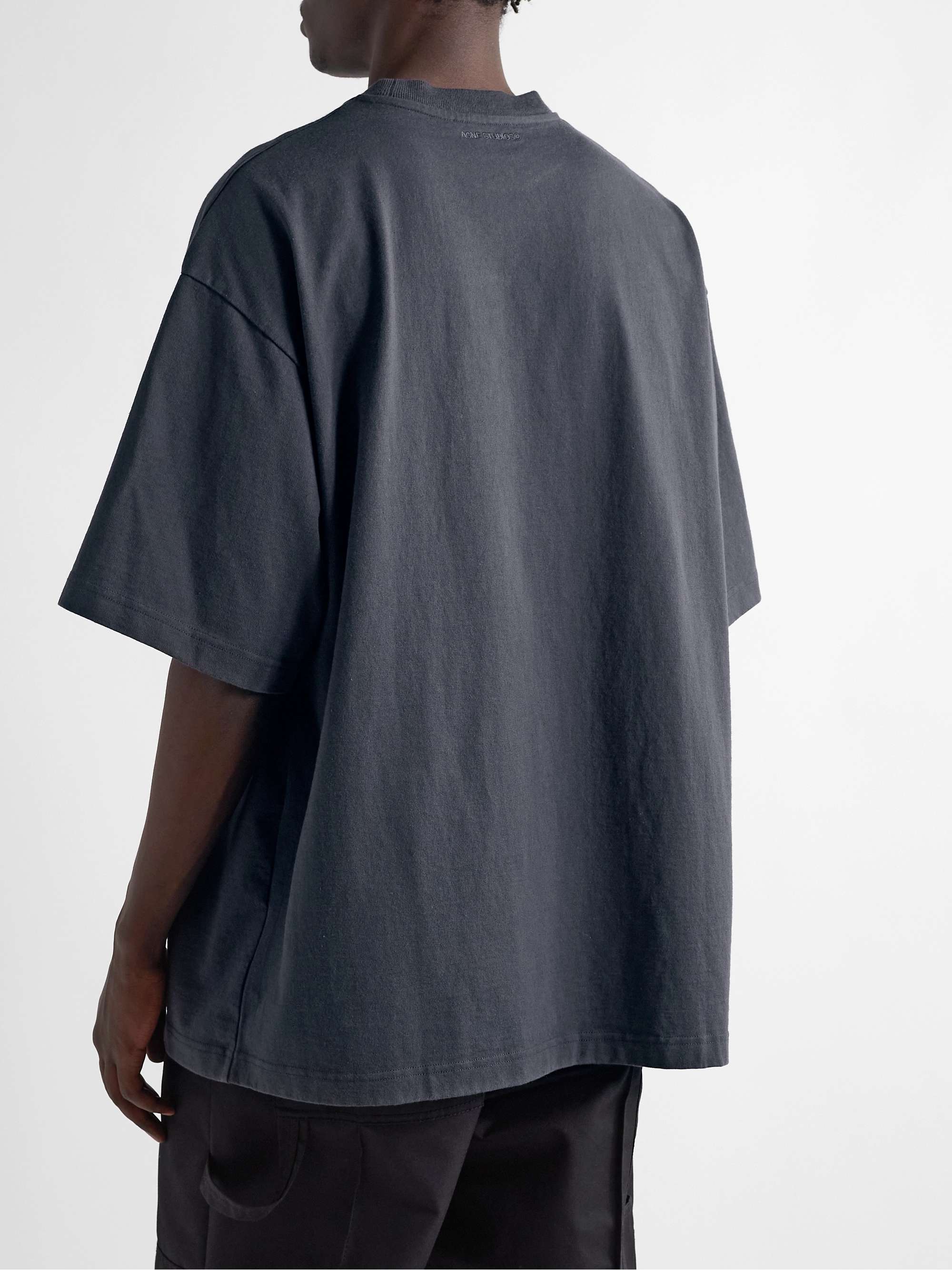 ACNE STUDIOS Oversized Printed Cotton-Jersey T-Shirt