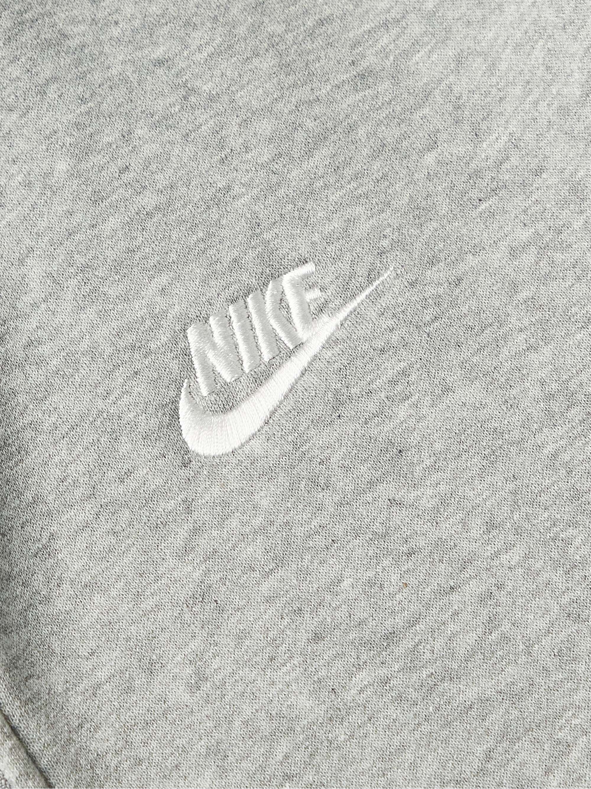 NIKE Sportswear Club Logo-Embroidered Cotton-Blend Jersey Hoodie