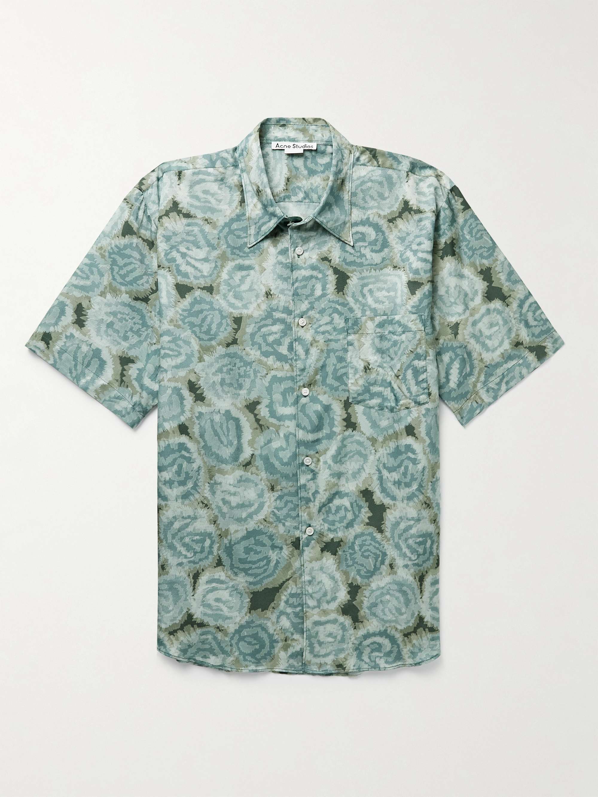 ACNE STUDIOS Printed Cotton-Blend Twill Shirt