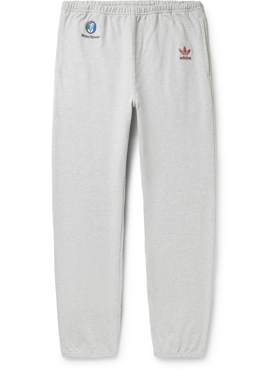 Adidas Consortium Wales Bonner Tapered Cotton-jersey Sweatpants In Gray