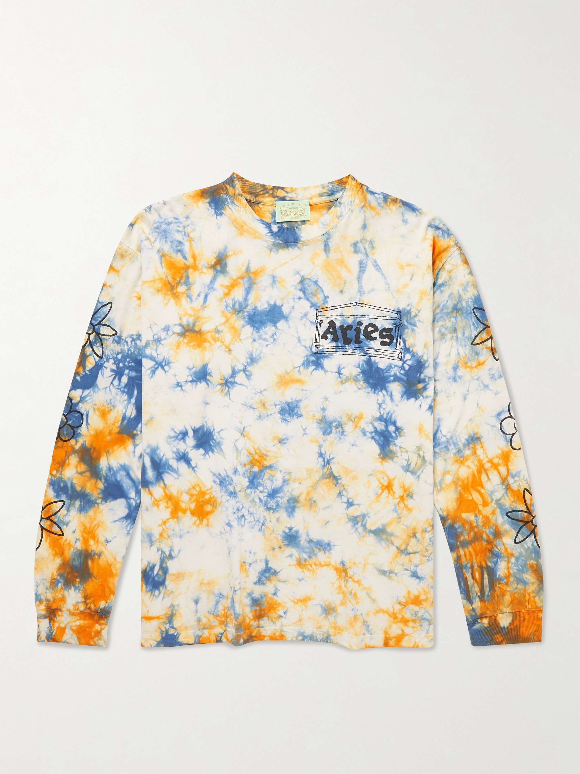 ARIES Printed Tie-Dyed Cotton-Jersey T-Shirt