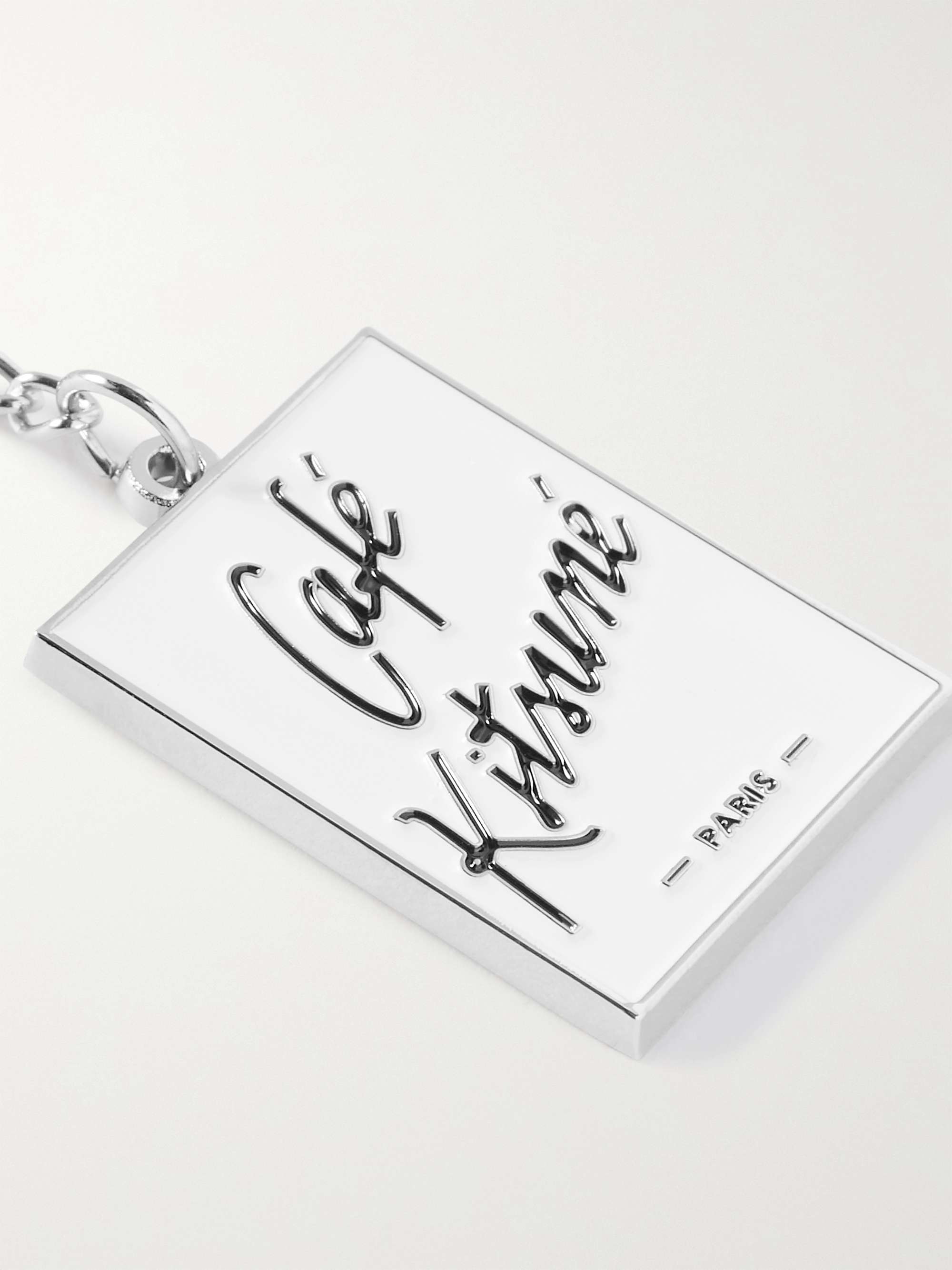 CAFÉ KITSUNÉ Logo-Engraved Silver-Tone Key Fob