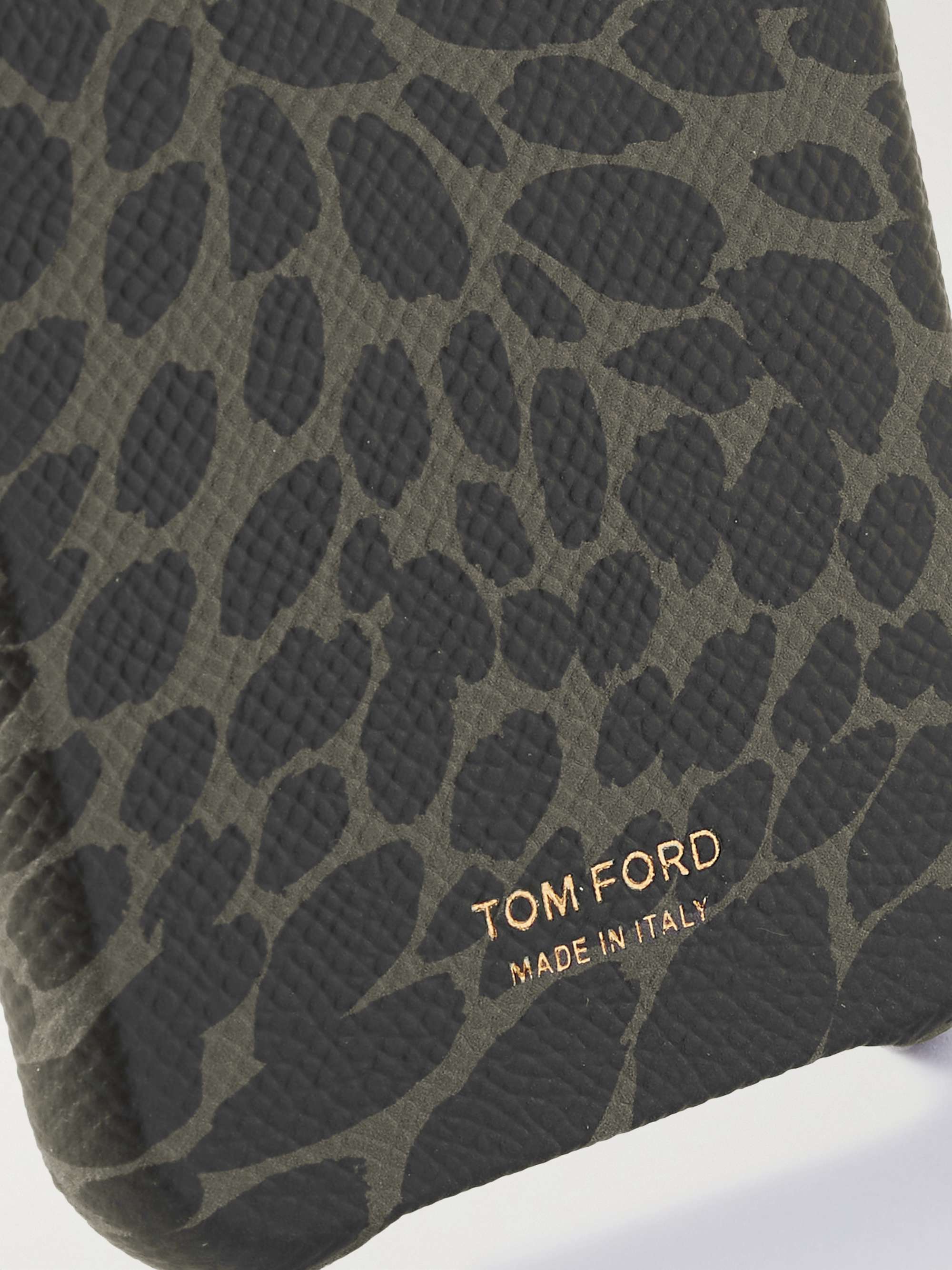 TOM FORD Full-Grain Leather iPhone 12 Pro Case