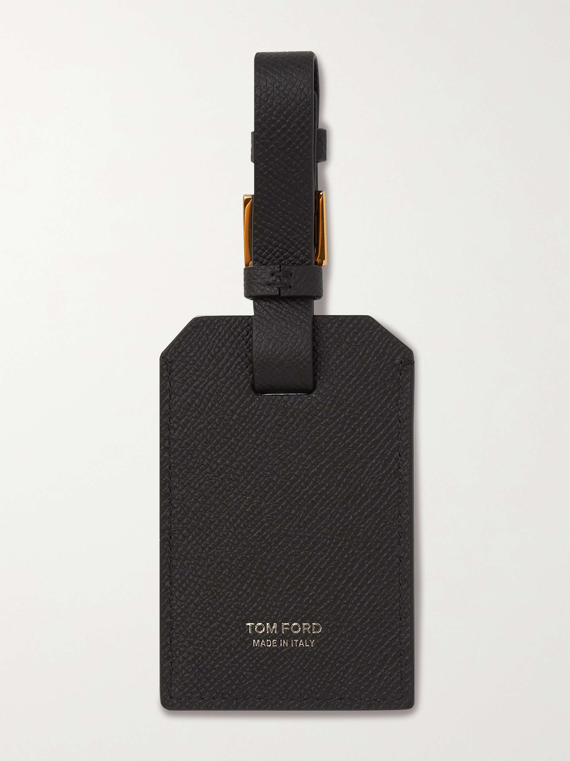 TOM FORD Full-Grain Leather Luggage Tag