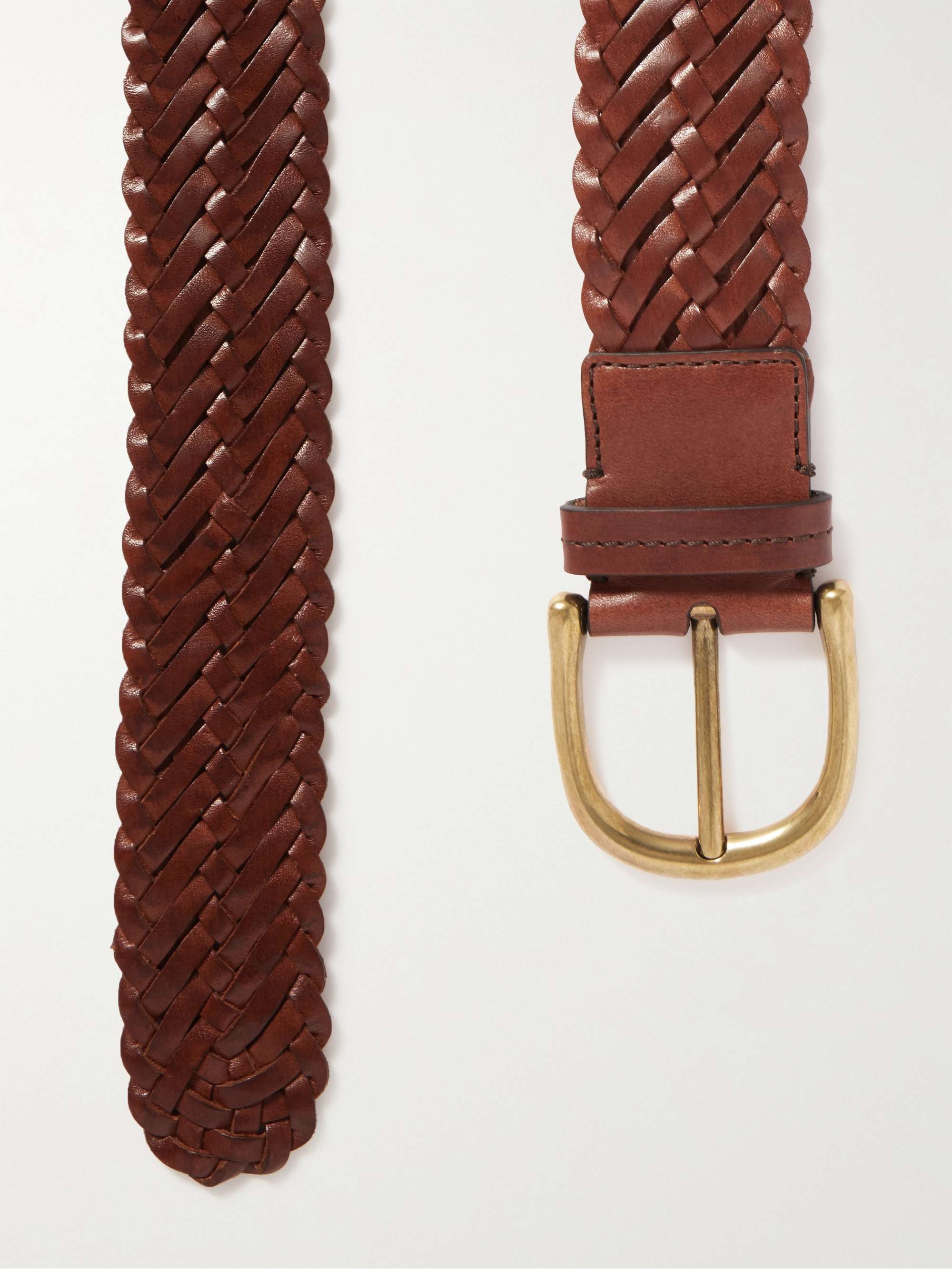 TOM FORD 4cm Woven Leather Belt