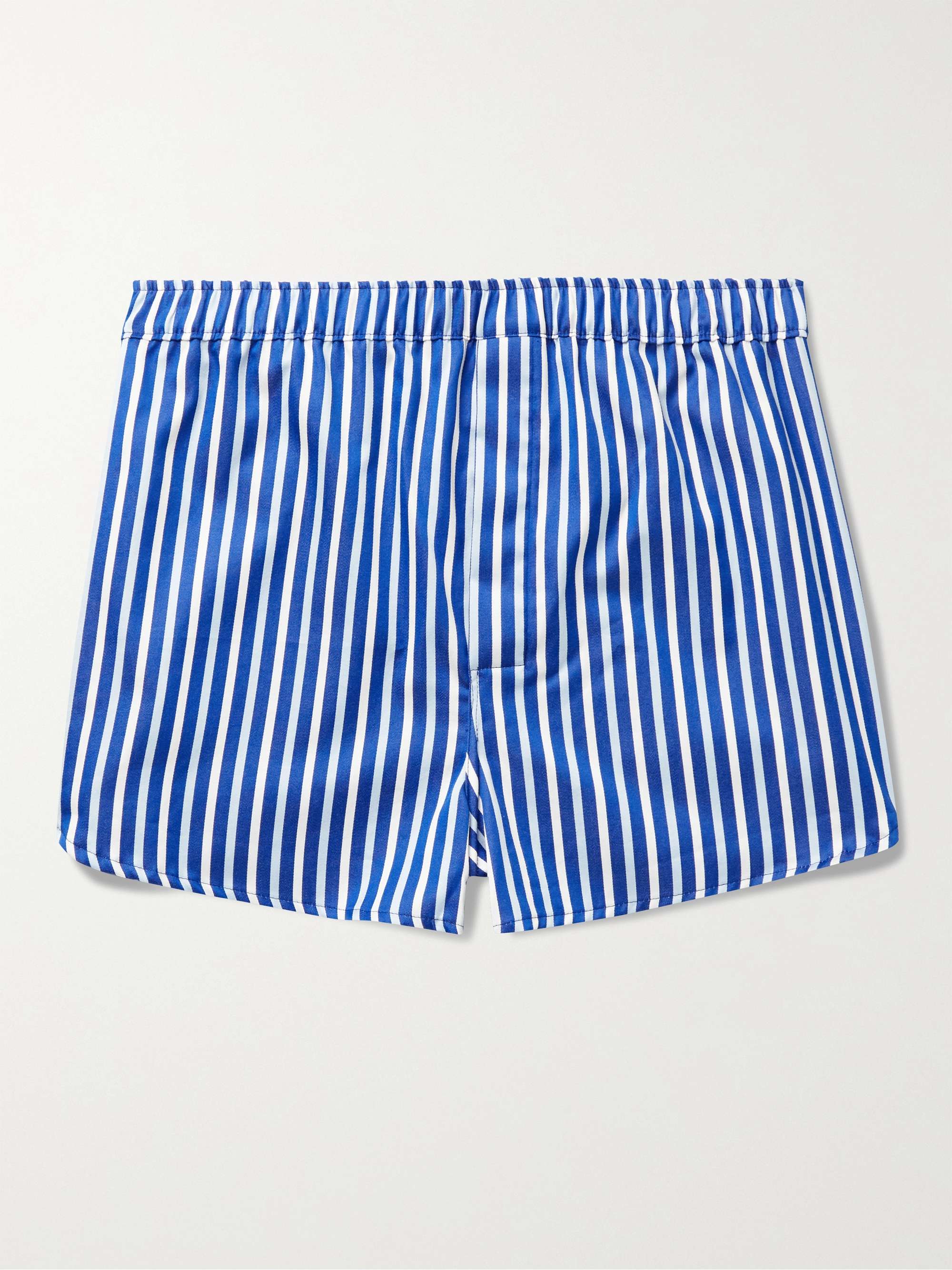 DEREK ROSE Wellington 52 Striped Cotton Boxer Shorts