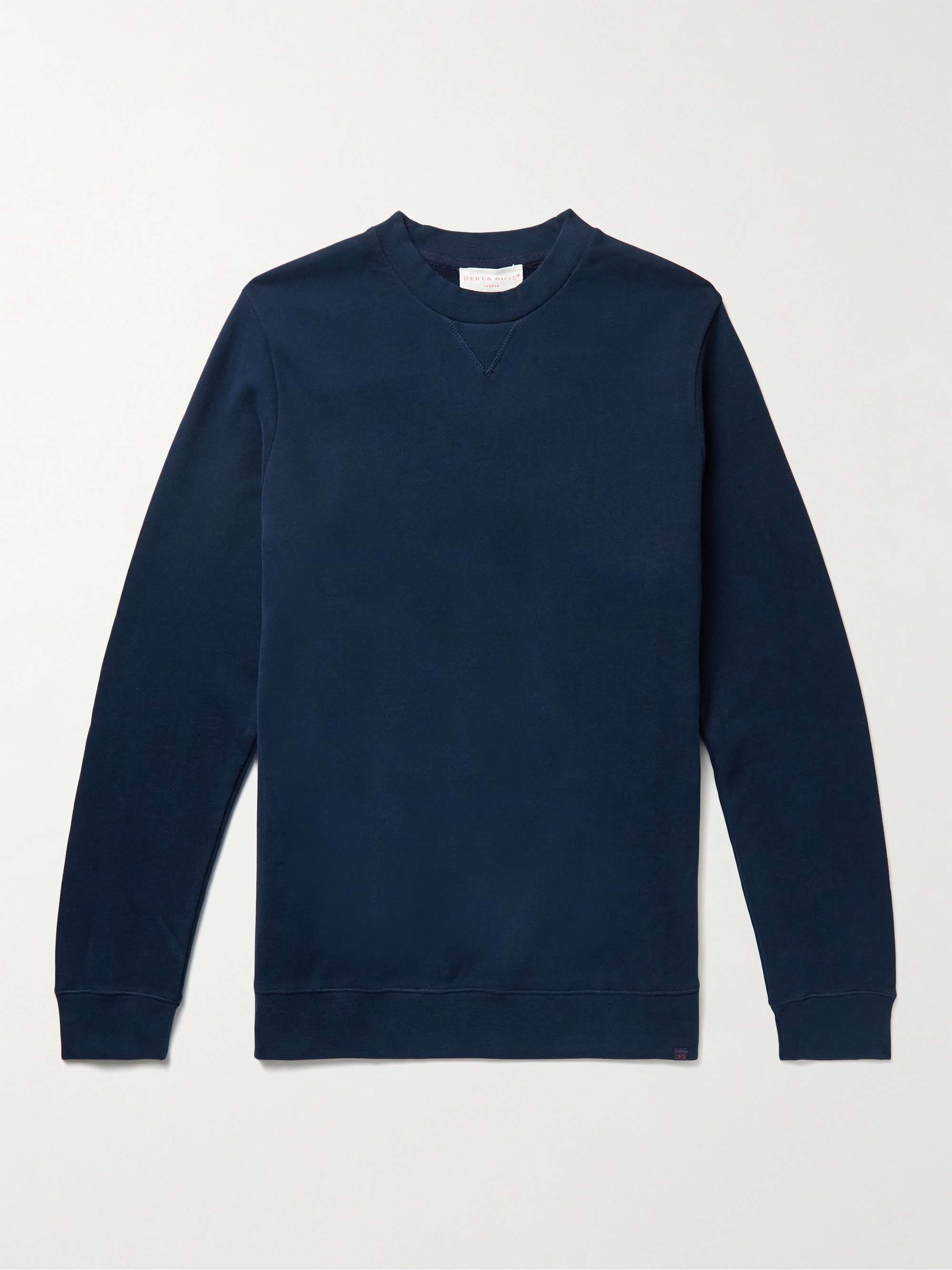 DEREK ROSE Devon 2 Brushed Cotton-Jersey Sweatshirt