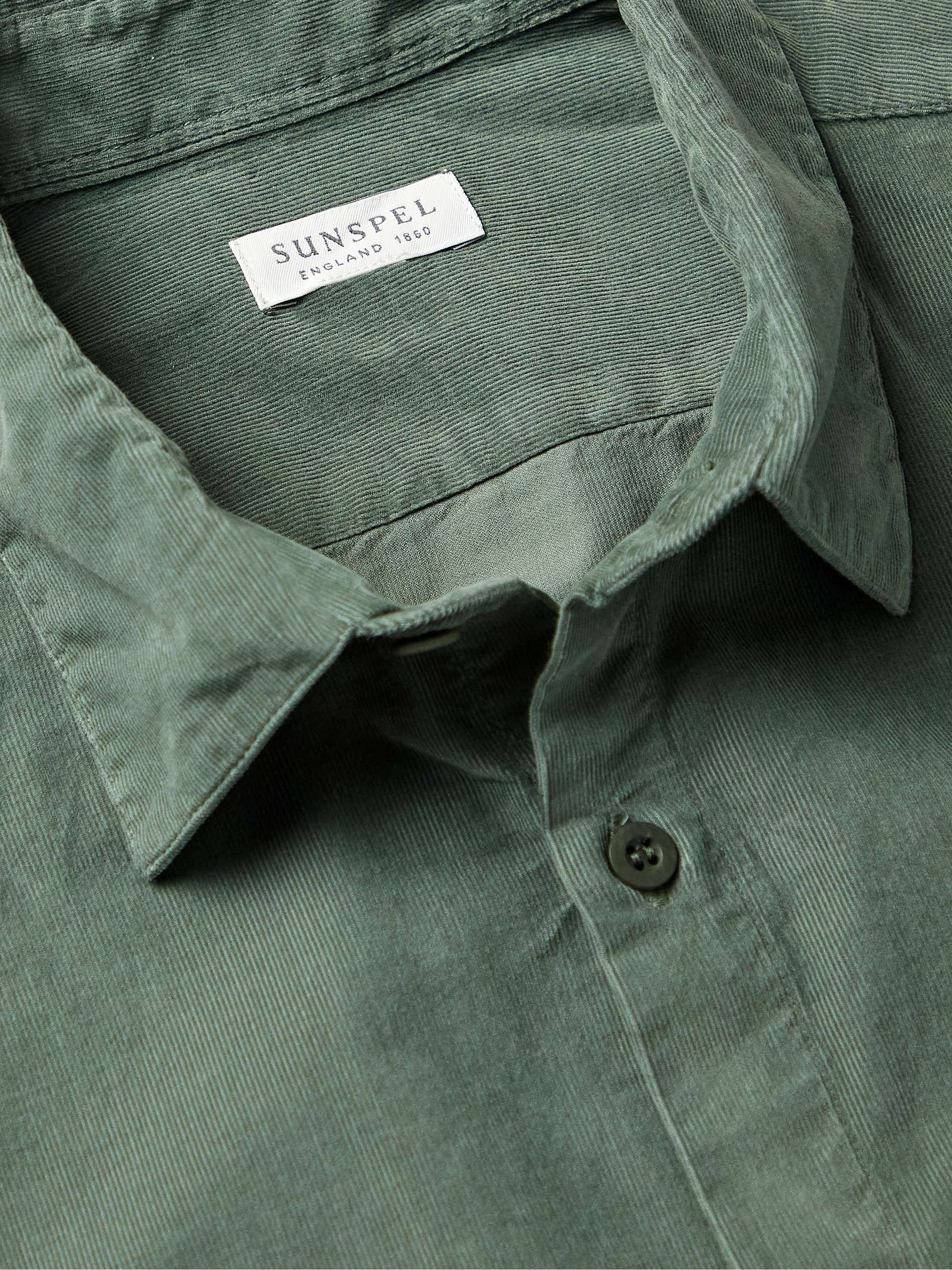 SUNSPEL Cotton-Blend Corduroy Shirt