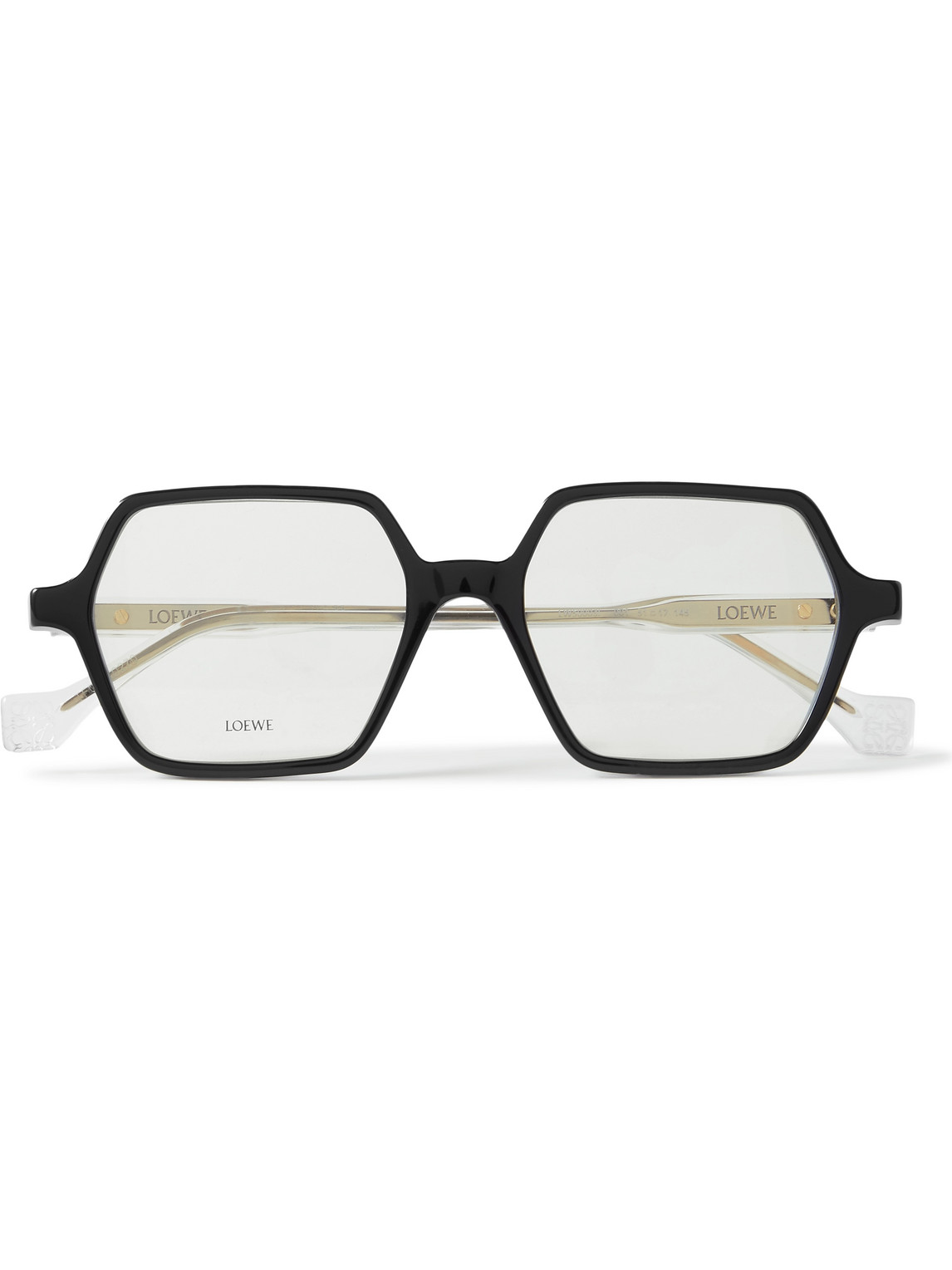 Loewe Hexagon-frame Acetate Optical Glasses In Black
