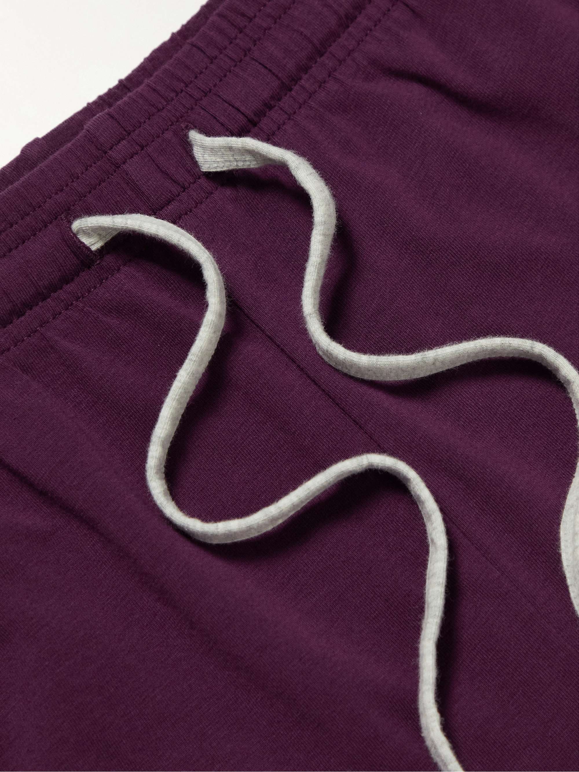 HUGO BOSS Logo-Embroidered Stretch-Cotton Jersey Pyjama Shorts