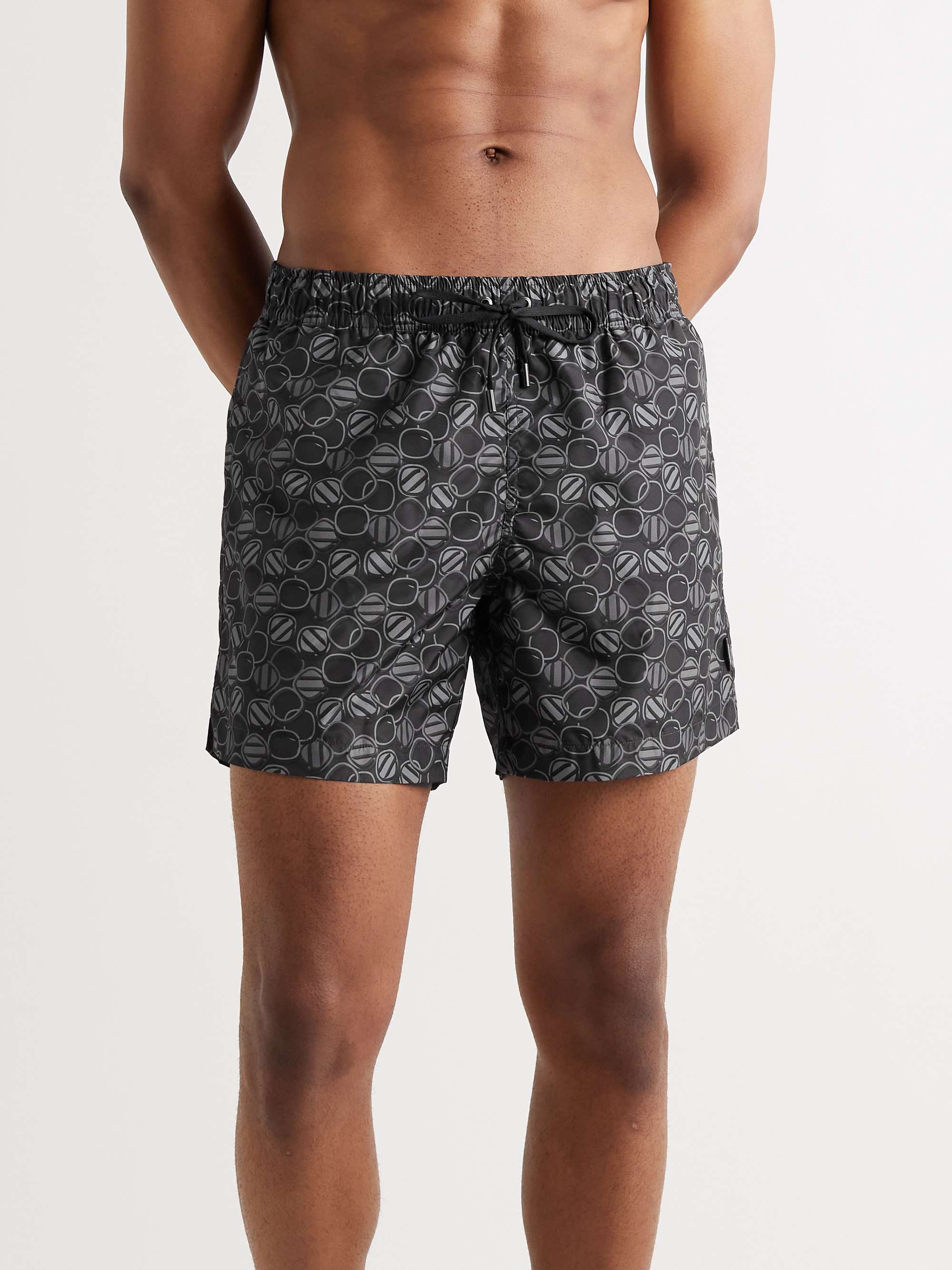 ERMENEGILDO ZEGNA Mid-Length Printed Swim Shorts