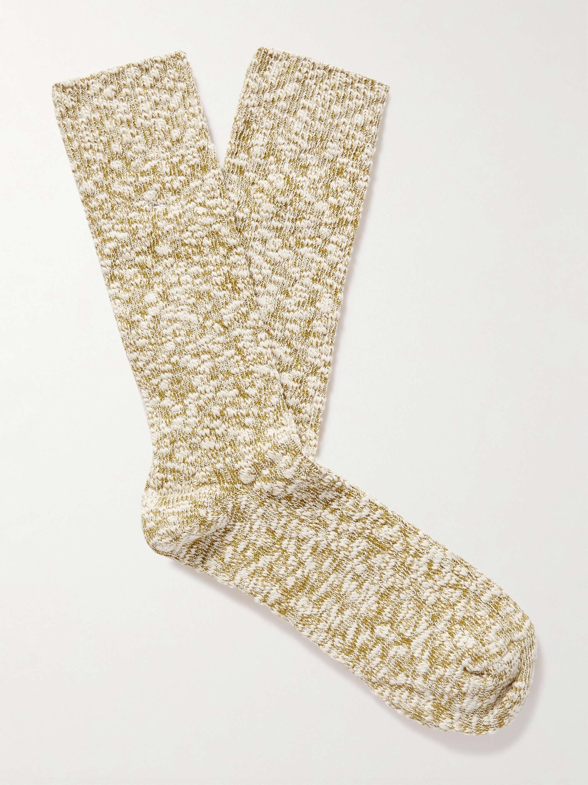 ANONYMOUS ISM Slub Cotton-Blend Socks
