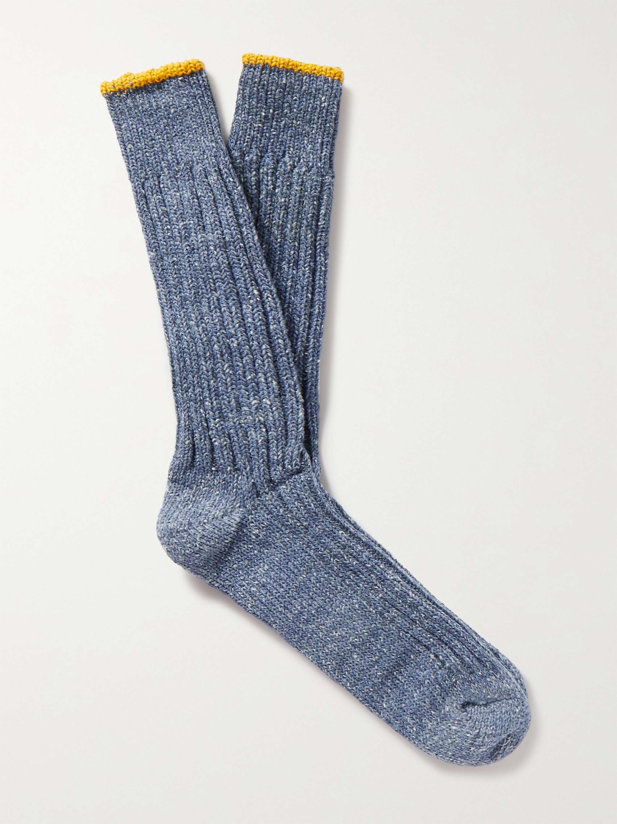 ANONYMOUS ISM Ribbed Cotton Socks