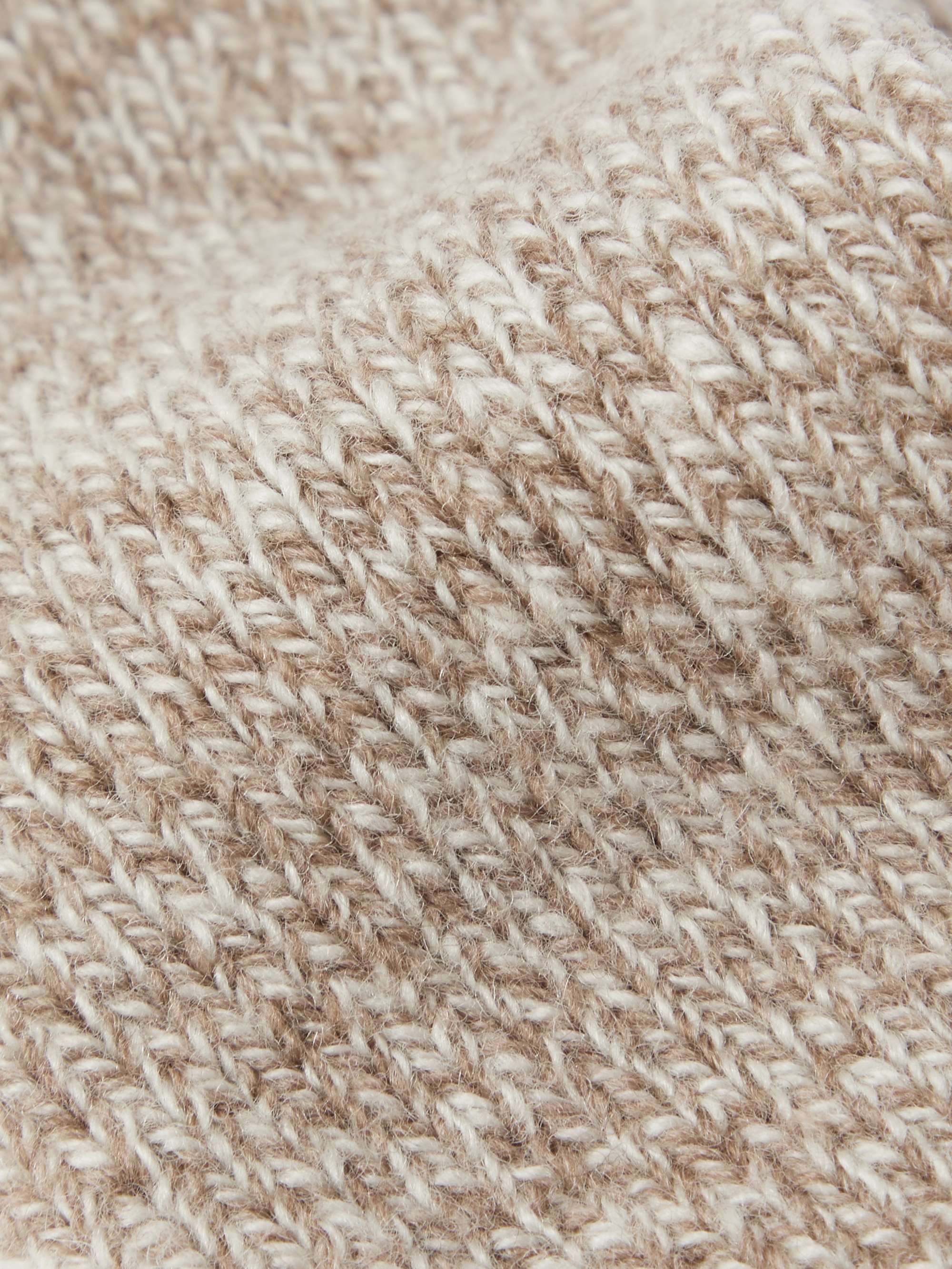 ANONYMOUS ISM Wool 2 Ribbed Two-Tone Wool-Blend Socks