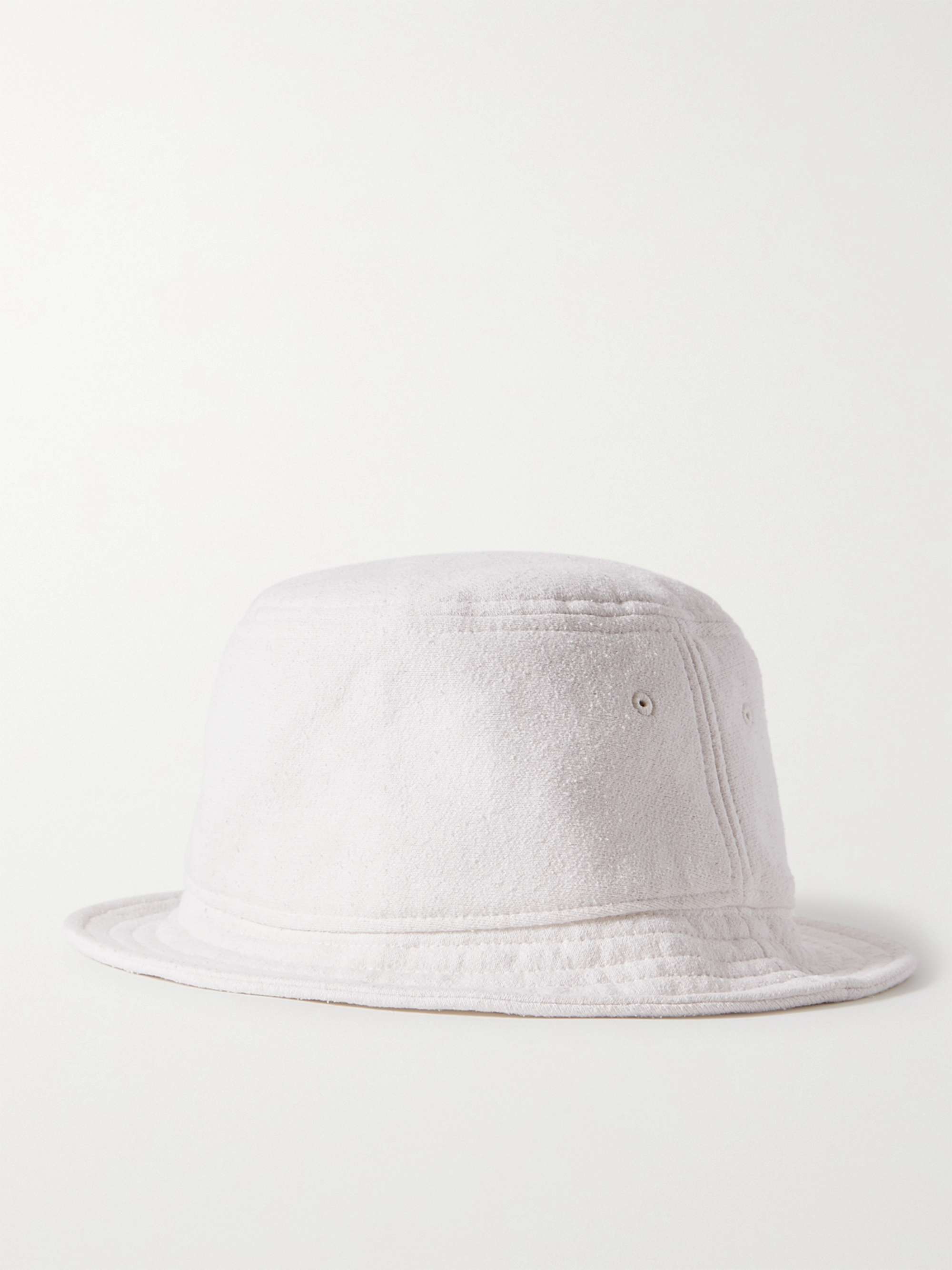SSAM Textured Organic Cotton and Silk-Blend Bucket Hat