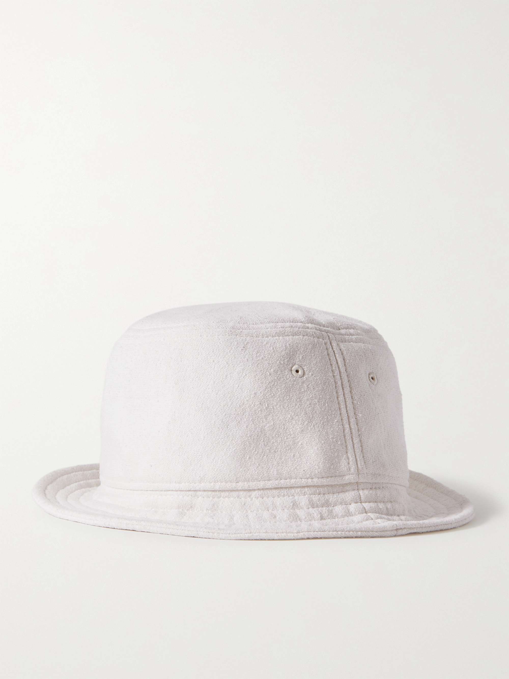 SSAM Textured Organic Cotton and Silk-Blend Bucket Hat