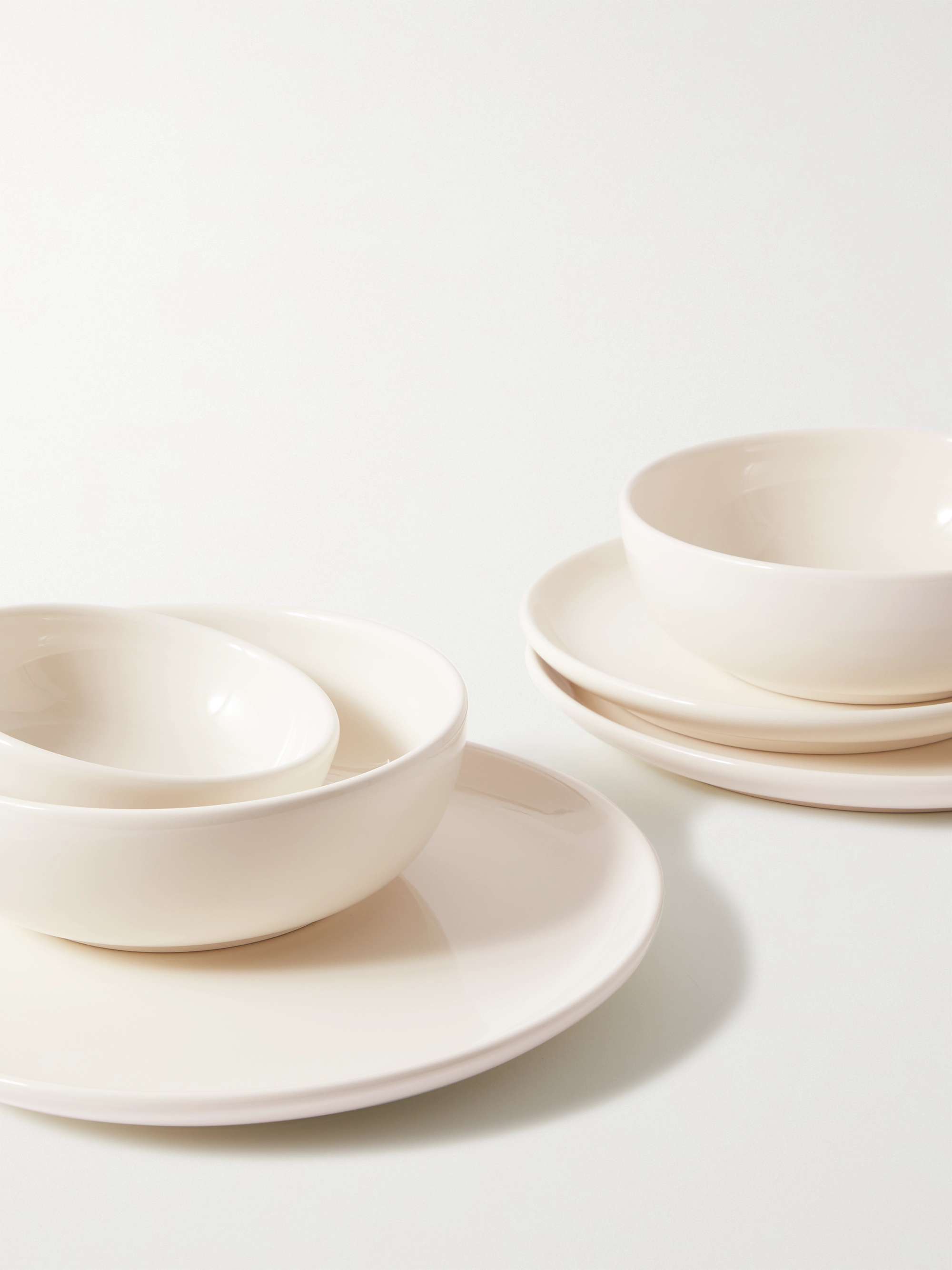 R+D.LAB Set of Two Large Bilancia Glazed Ceramic Bowls