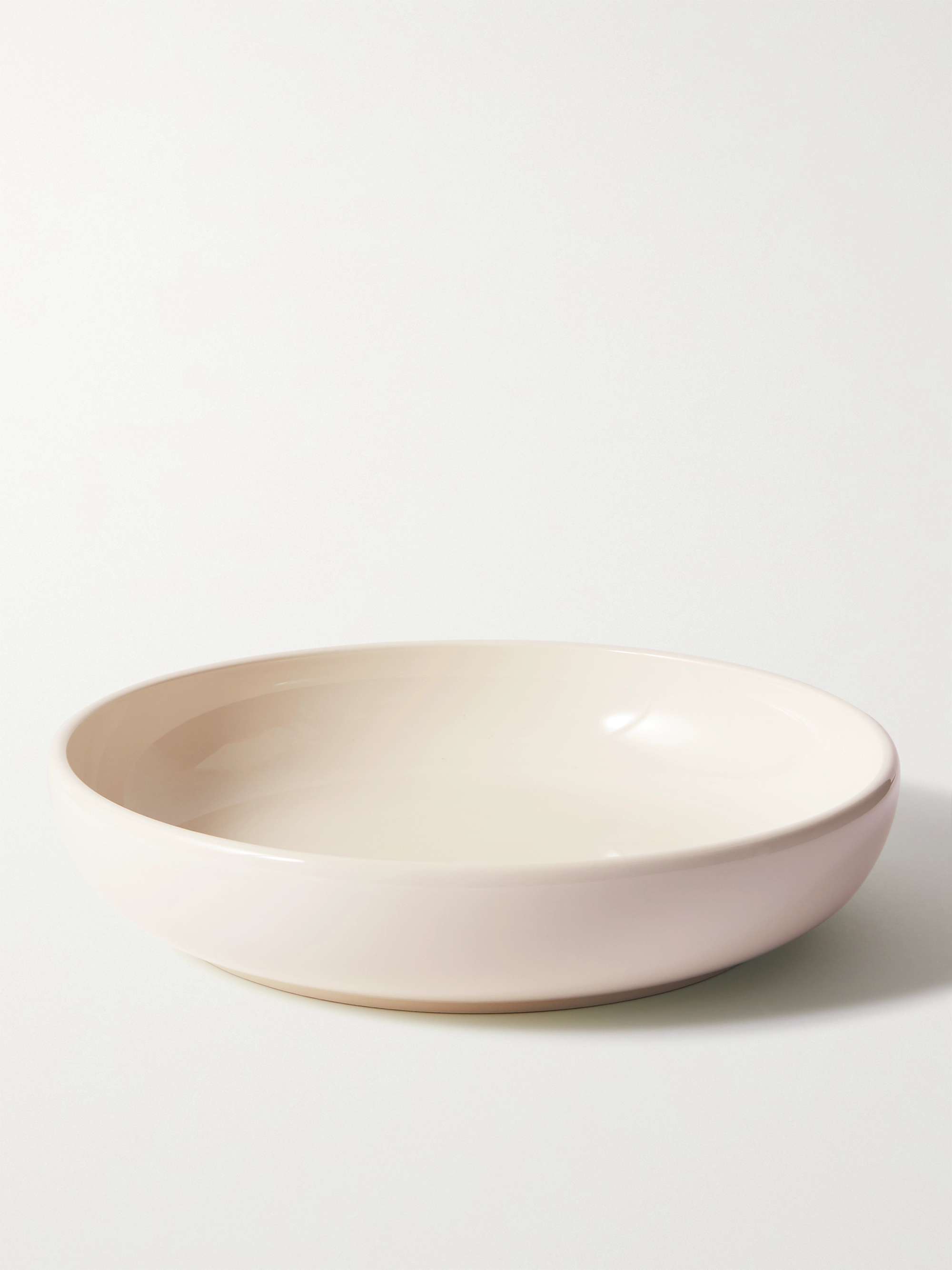 R+D.LAB Bilancia Glazed Ceramic Large Flat Bowl