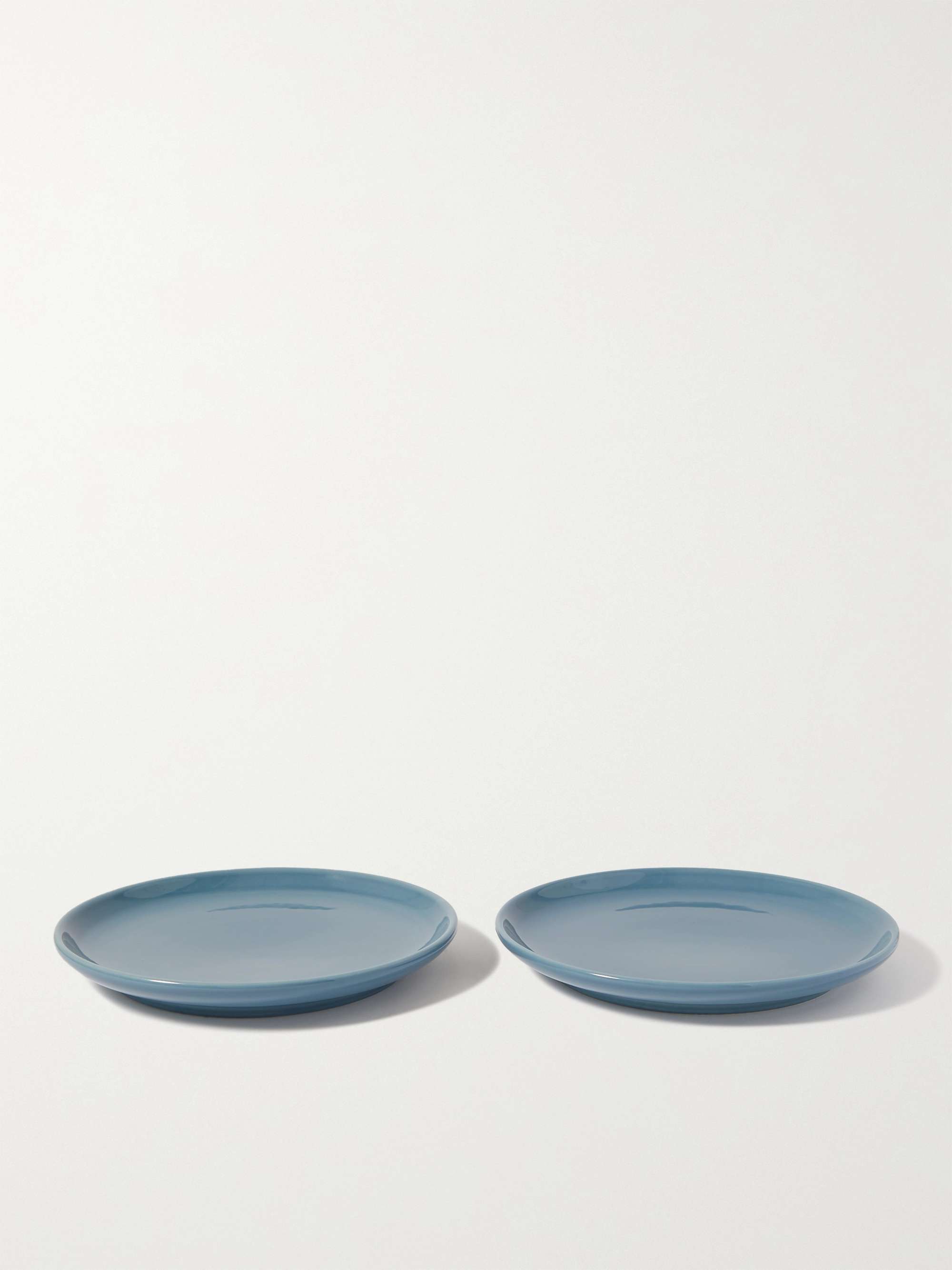R+D.LAB Set of Two Small Bilancia Glazed Ceramic Plates