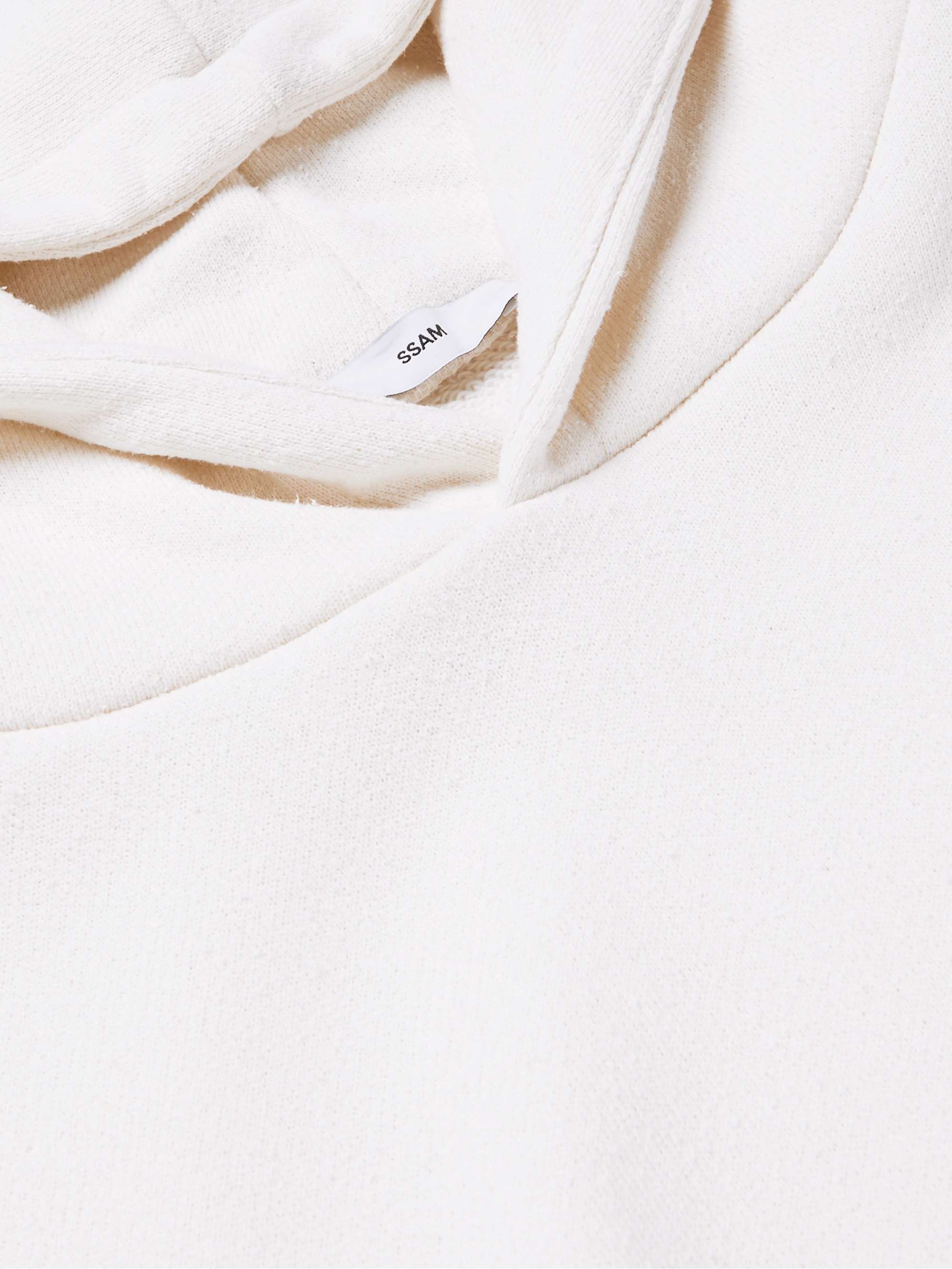 SSAM Textured Organic Cotton and Silk-Blend Jersey Hoodie