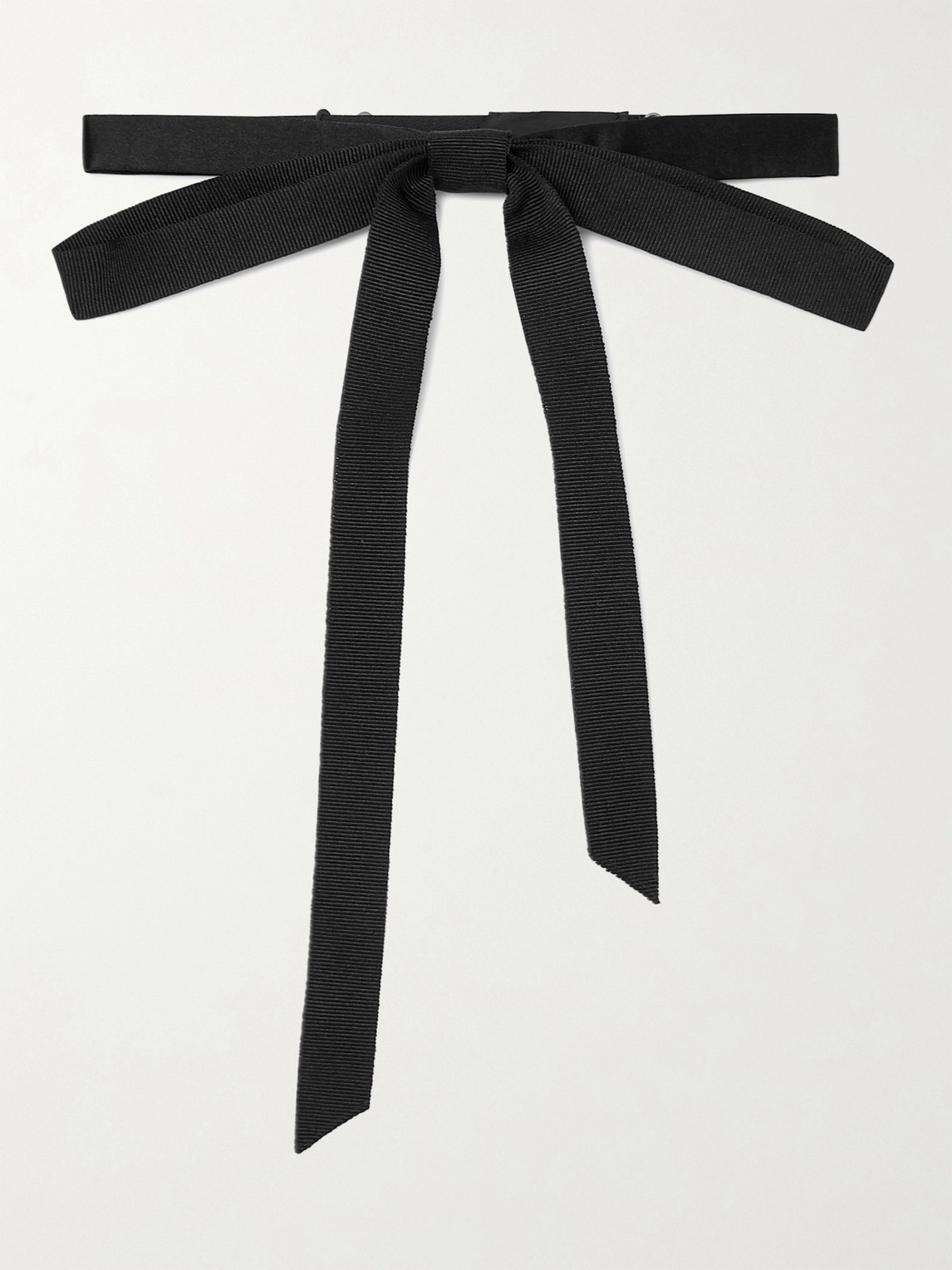 Gucci Pre-tied Silk-grosgrain Bow Tie In Black