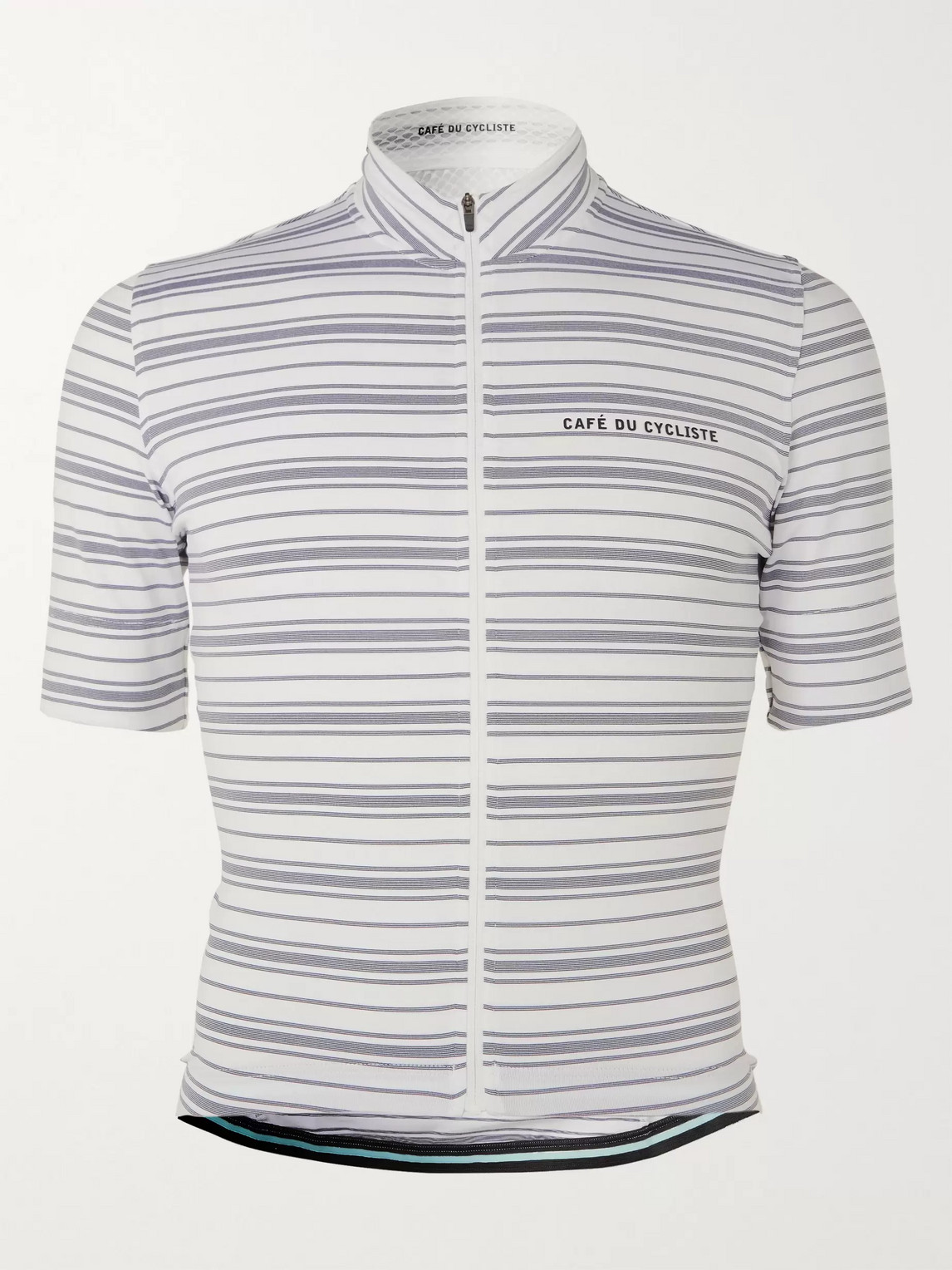 Cafe Du Cycliste Francine Striped Cycling Jersey In White