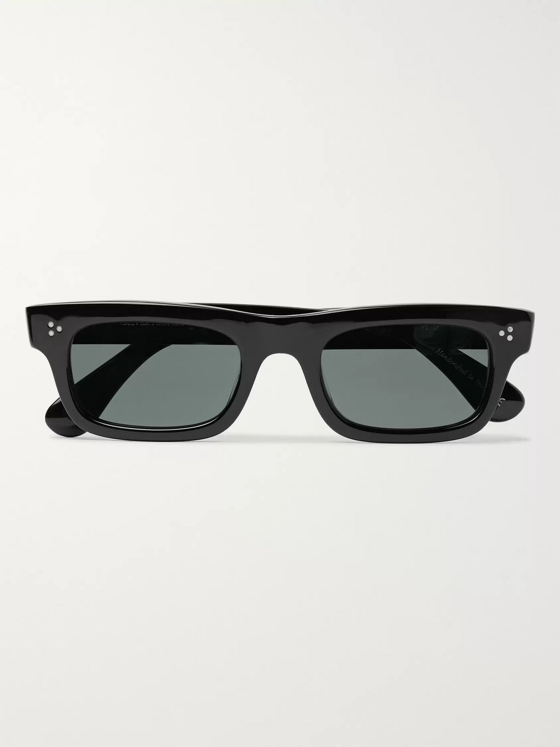Oliver Peoples Jaye Rectangle-frame Acetate Polarised Sunglasses In Black