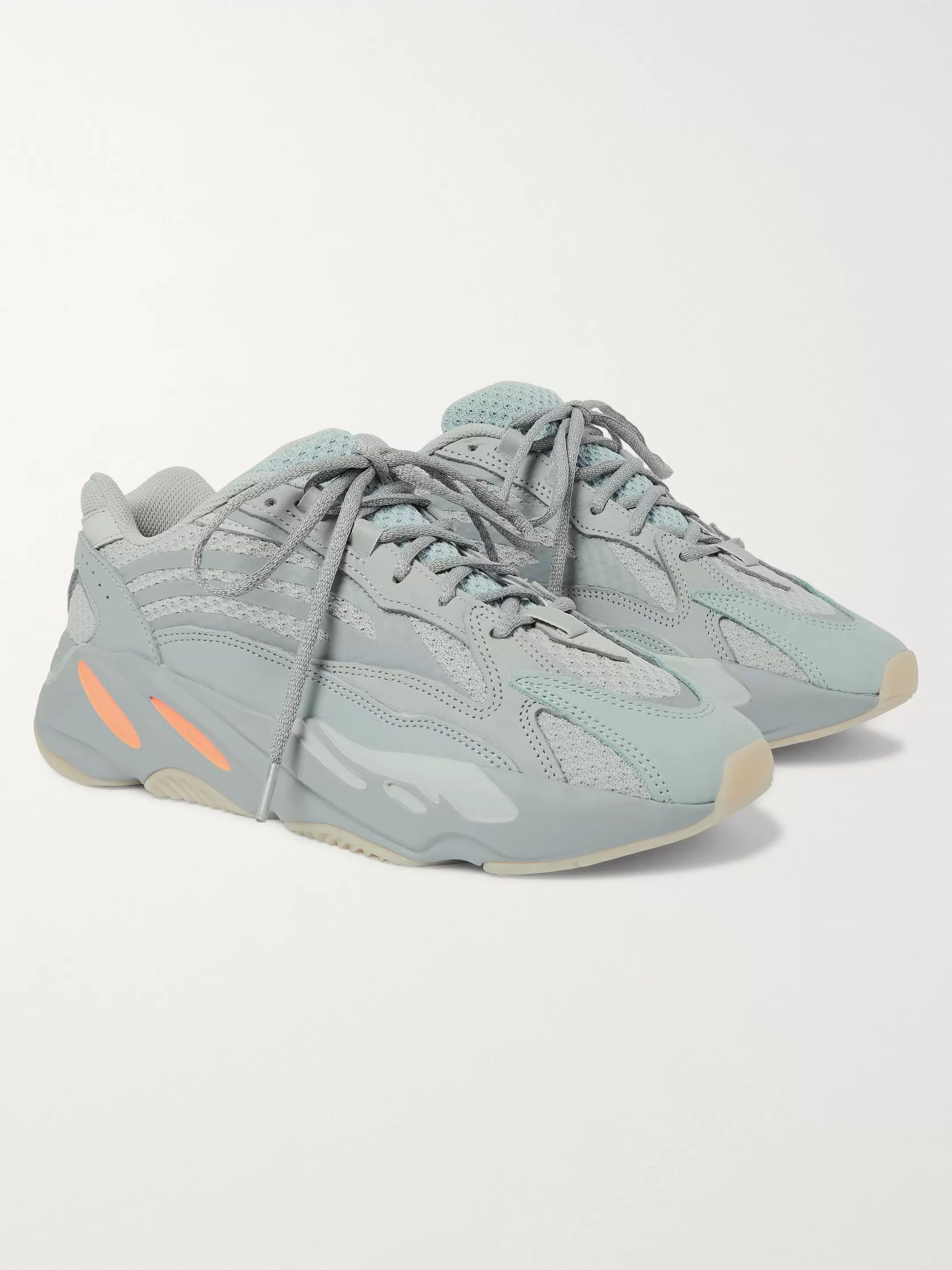 Gray Yeezy Boost 700 V2 Suede, Mesh and 