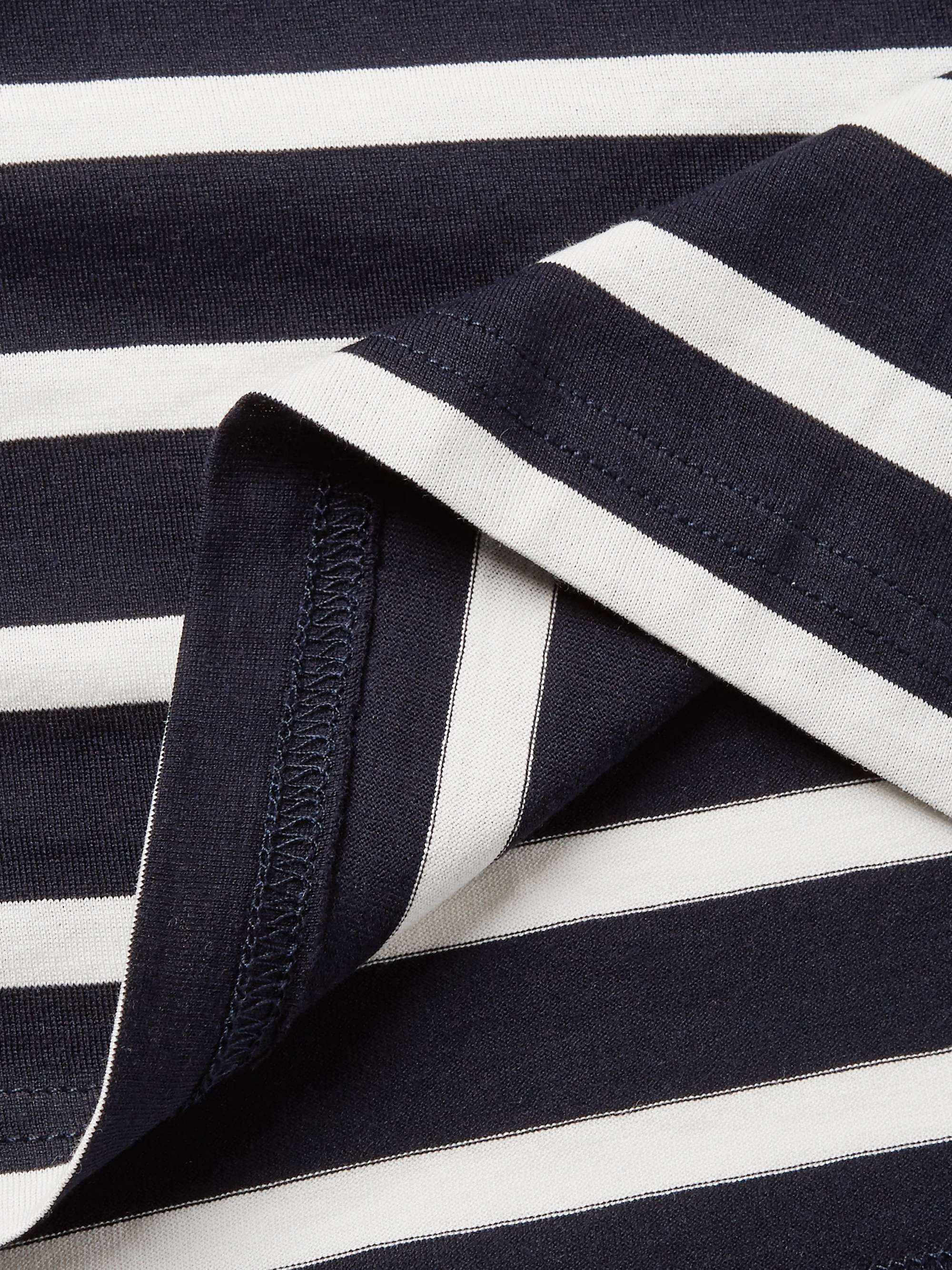 SUNSPEL Striped Cotton-Jersey T-Shirt