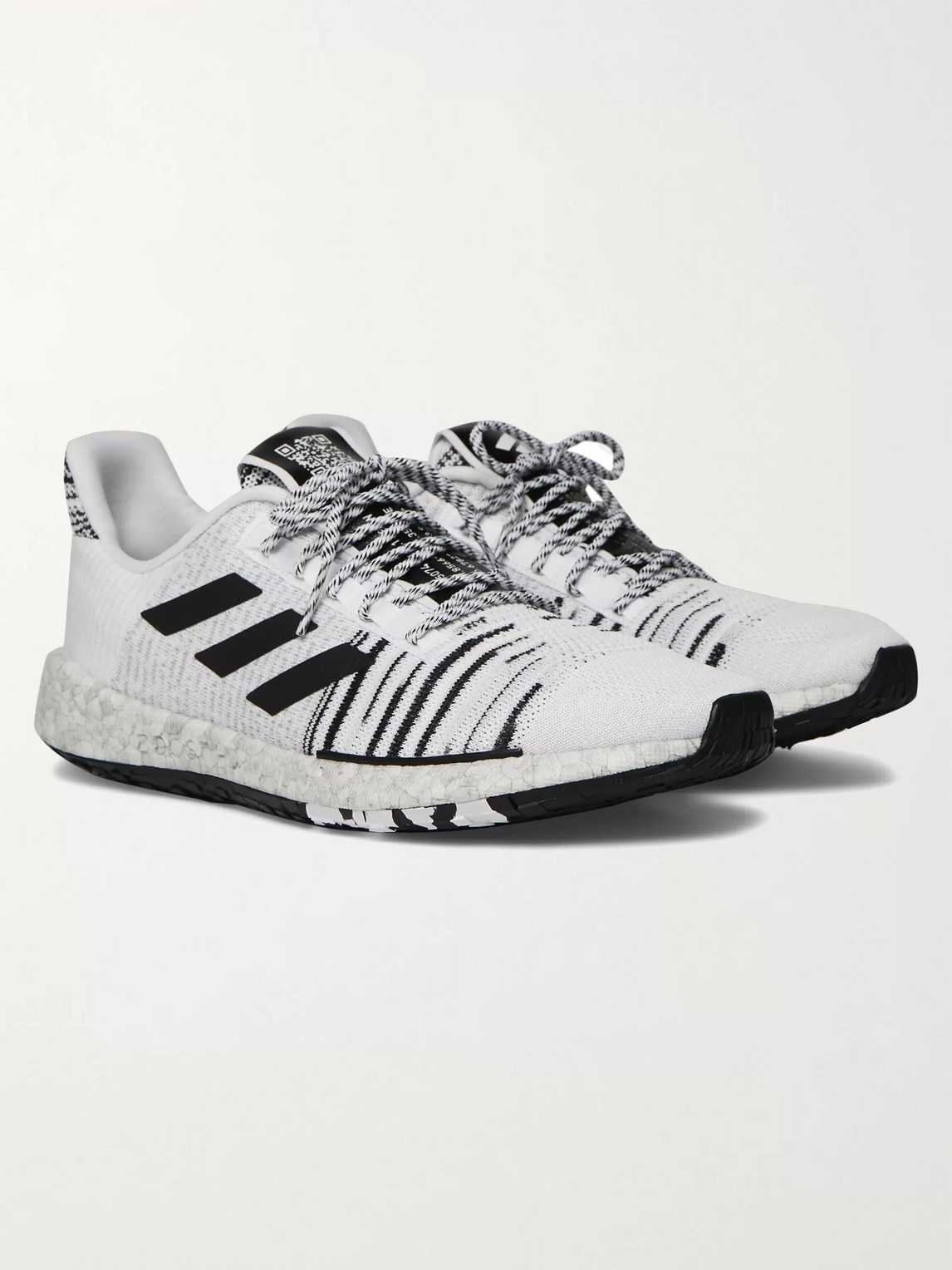 Adidas Consortium Missoni Pulseboost Hd Stretch-knit Sneakers In White