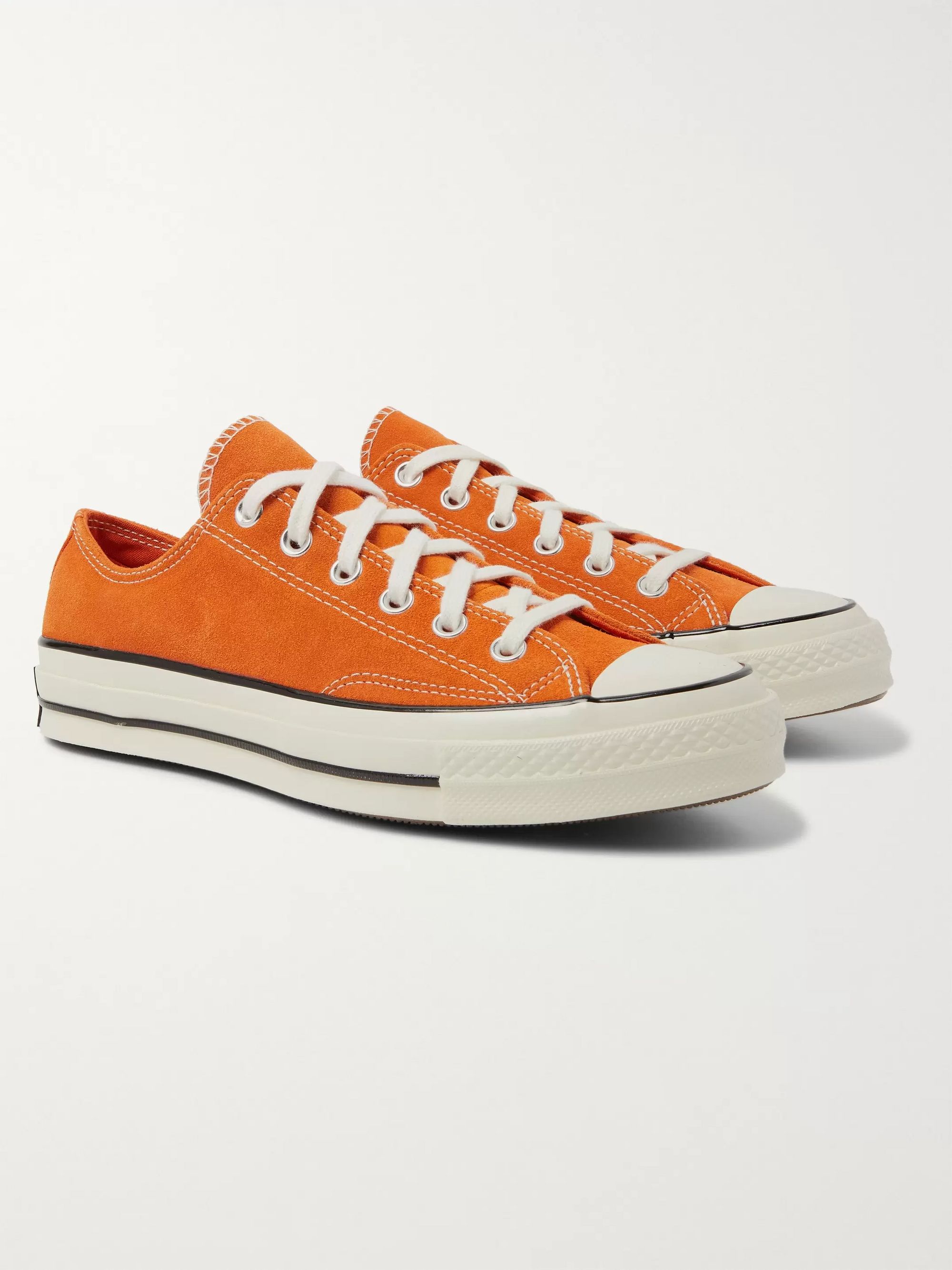 orange and grey converse
