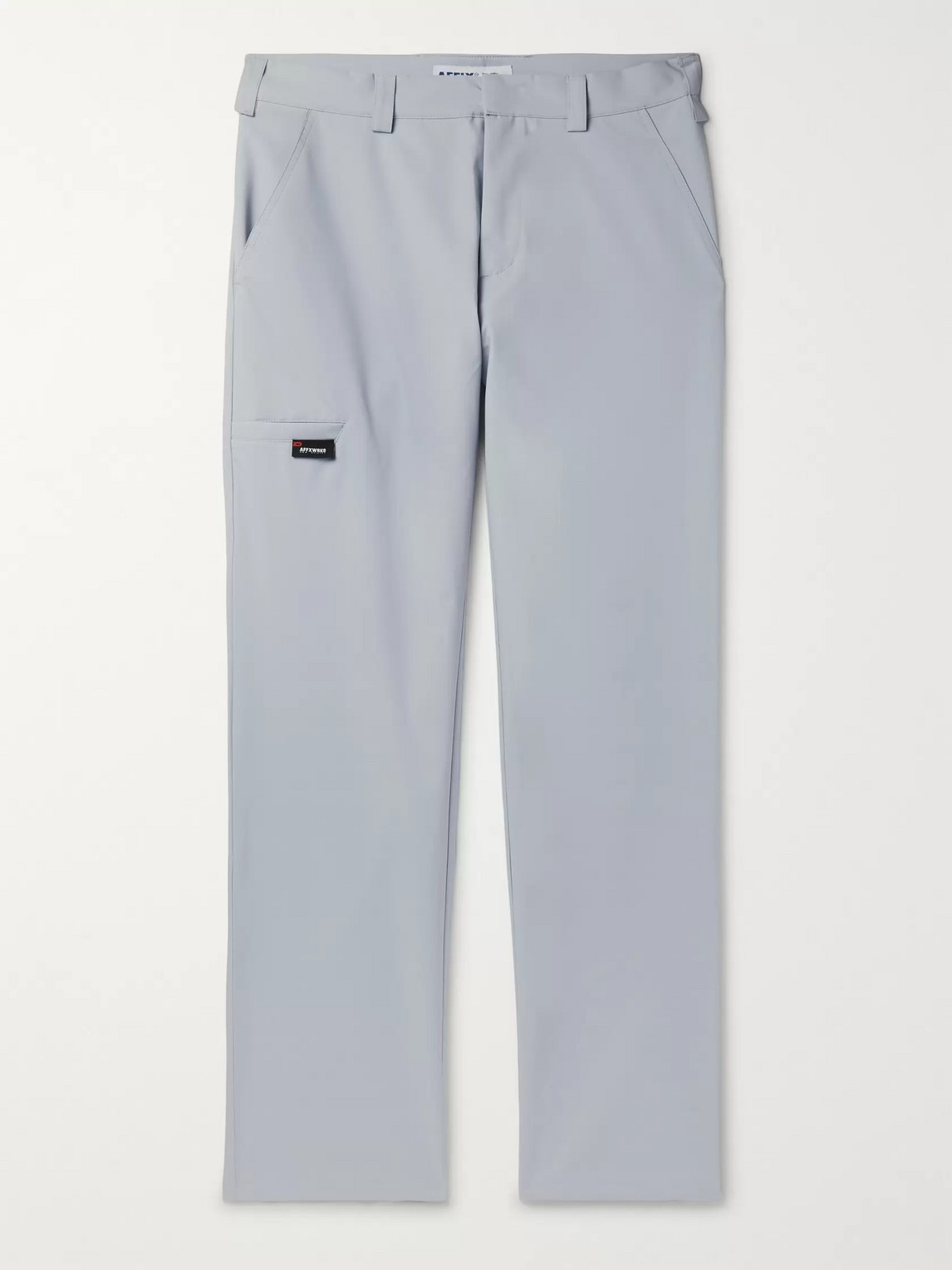 Affix Black Twill Trousers In Gray