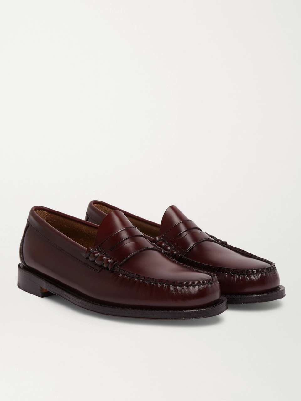 Burgundy Weejuns Heritage Larson Leather Penny Loafers | G.H. BASS & CO ...