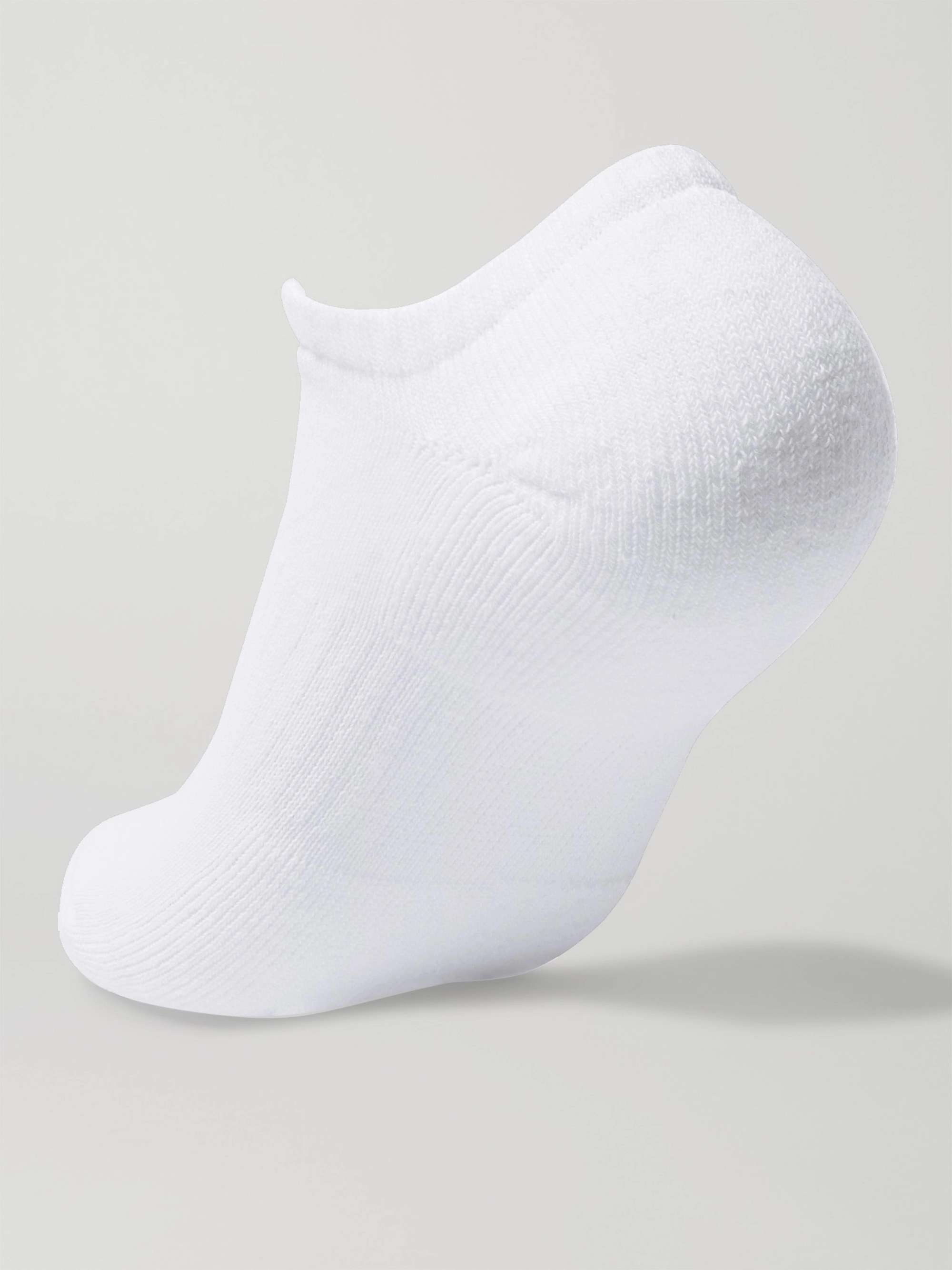 NIKE TRAINING Three-Pack Everyday Cushioned Dri-FIT Cotton-Blend No-Show Socks
