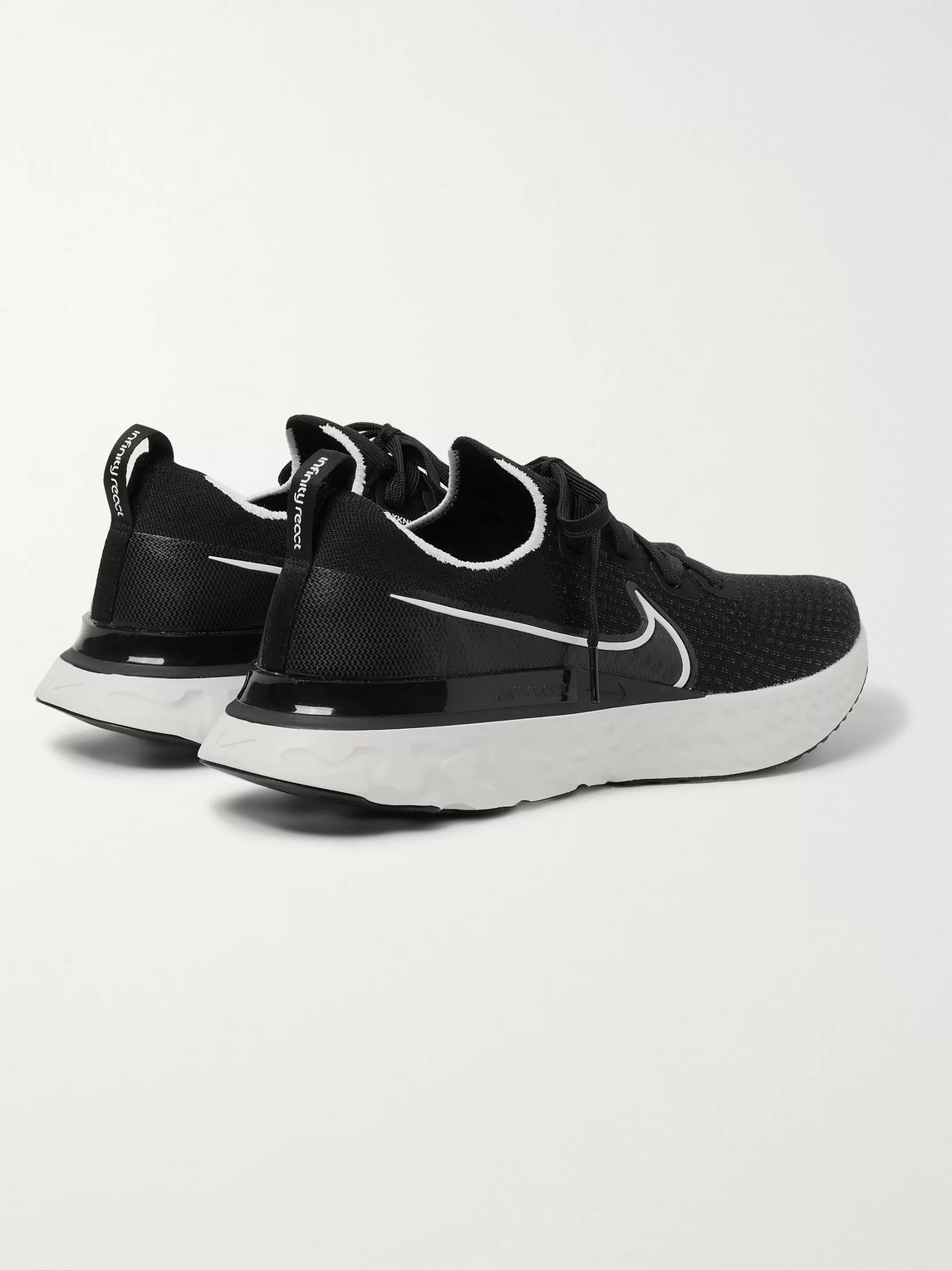 Shop Nike React Infinity Run Flyknit Running Sneakers In Black