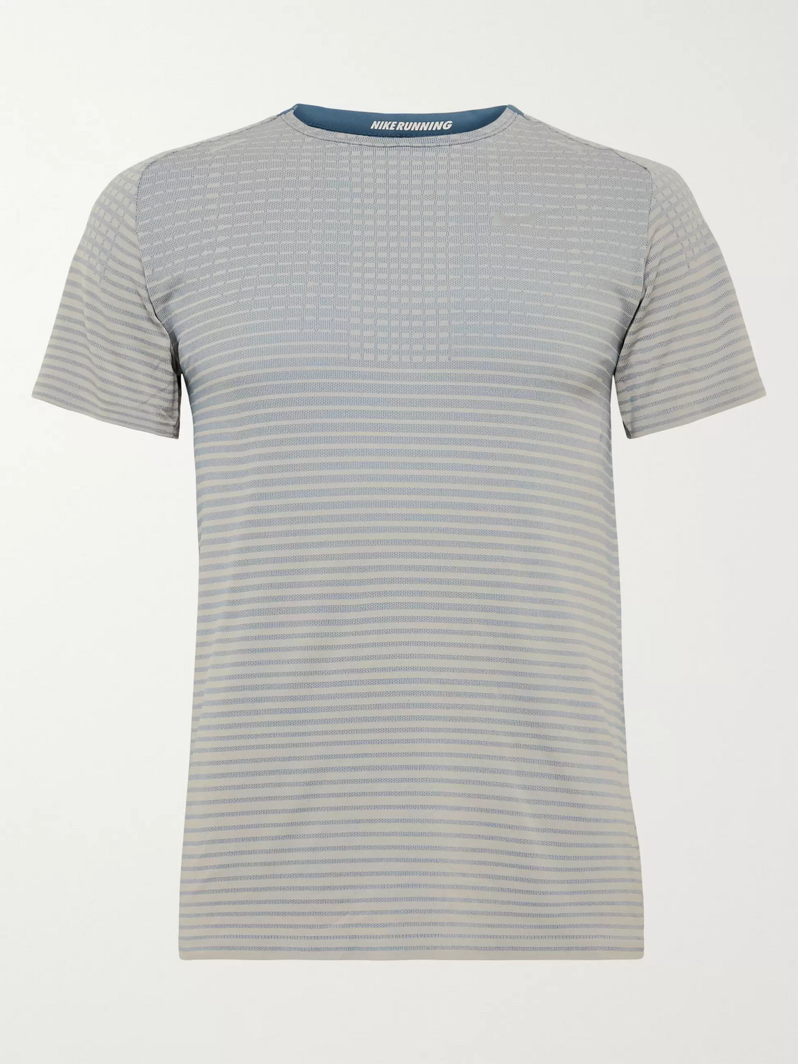 Nike Ultra Striped Techknit T-shirt In Grey