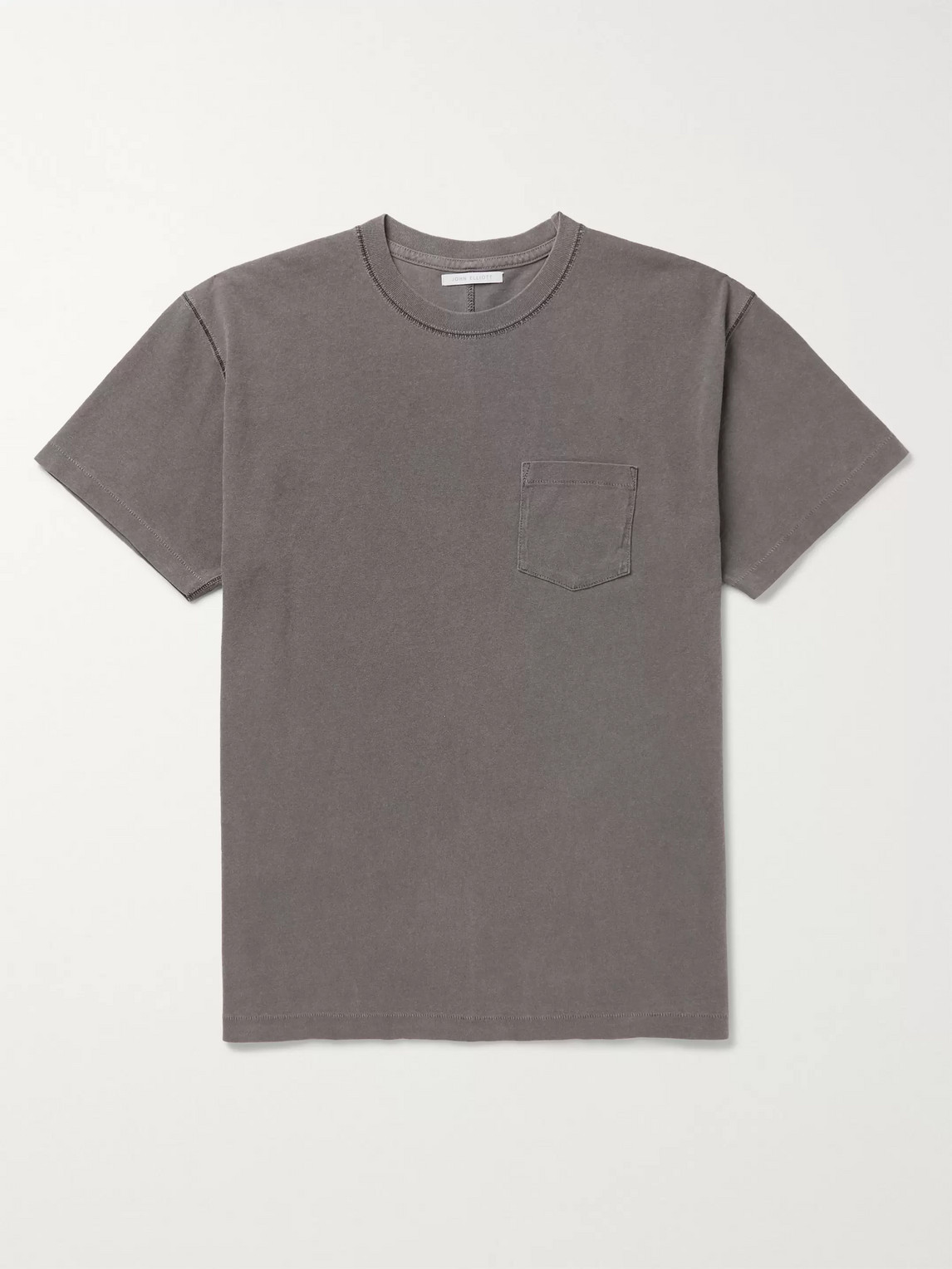 John Elliott Oversized Garment-dyed Cotton-jersey T-shirt In Grey
