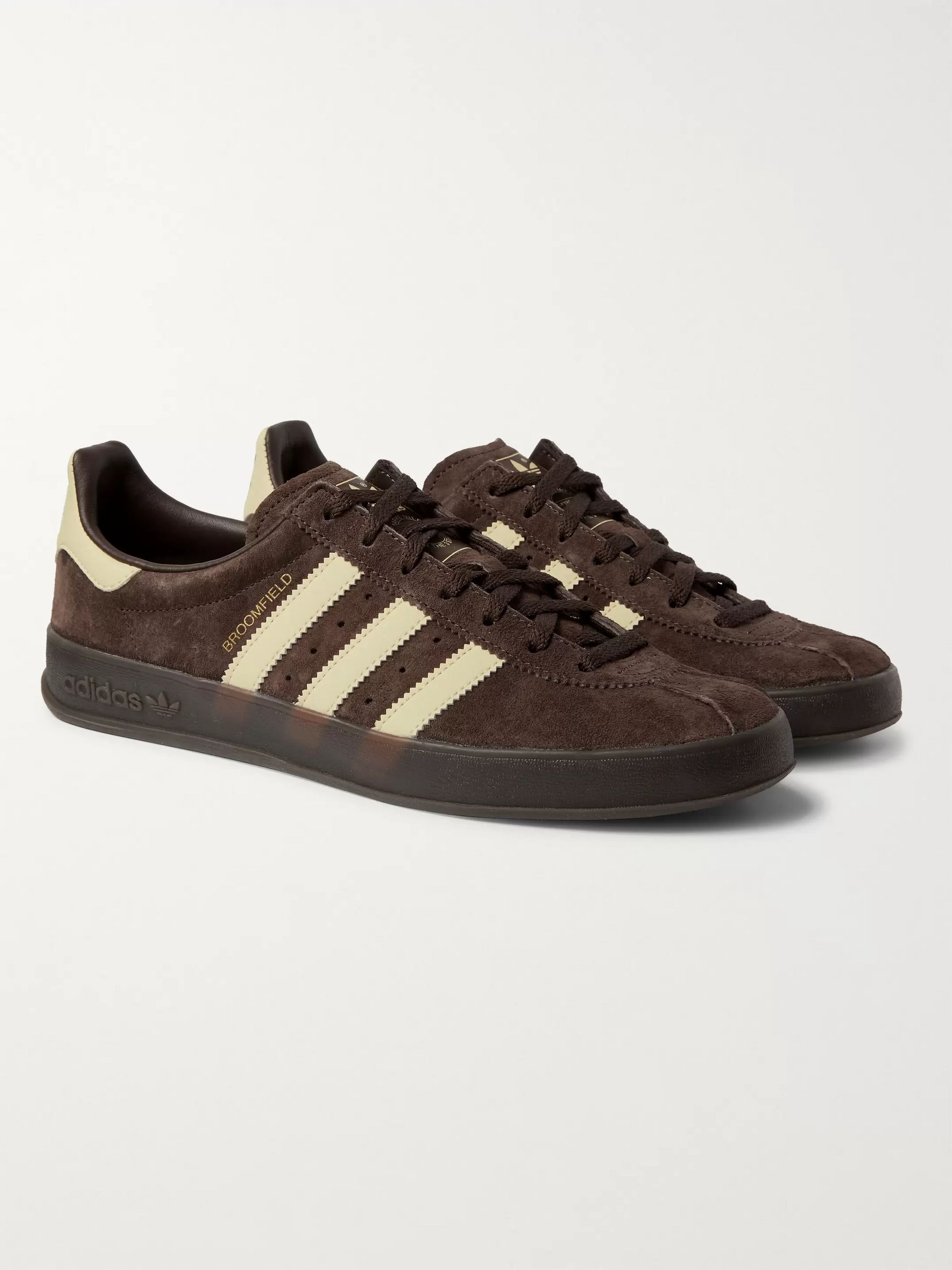 adidas brown suede shoes
