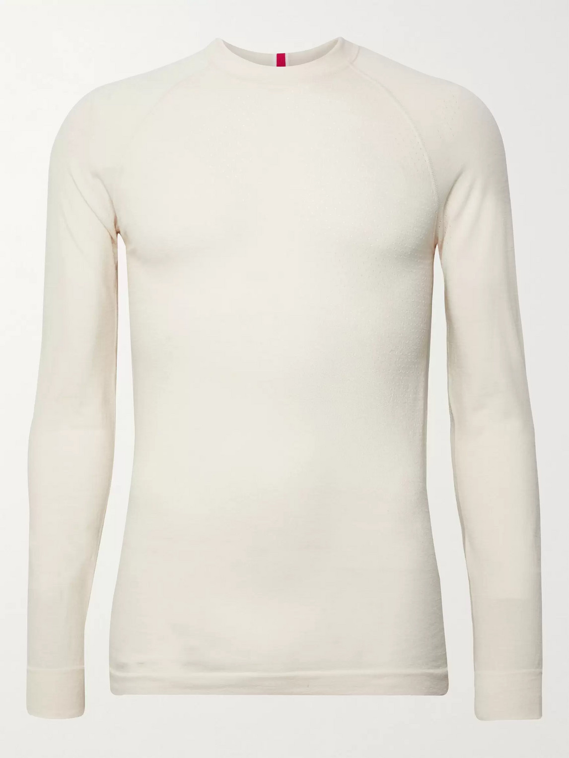 Tracksmith Brighton Slim-fit Merino Wool-blend Top In White