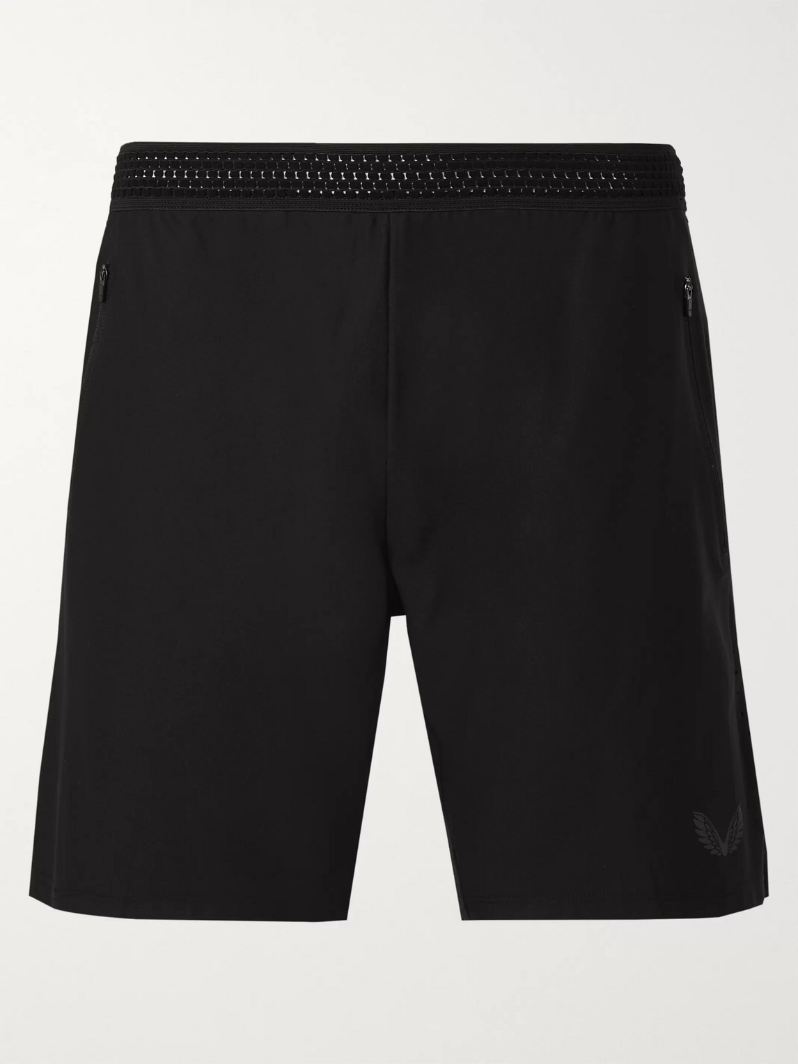 Castore Pro Performance Slim-fit Mesh-panelled Stretch-jersey Shorts In Black