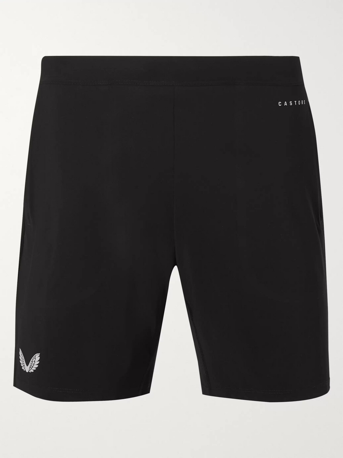 Castore Marco Slim-fit Stretch-shell Shorts In Black