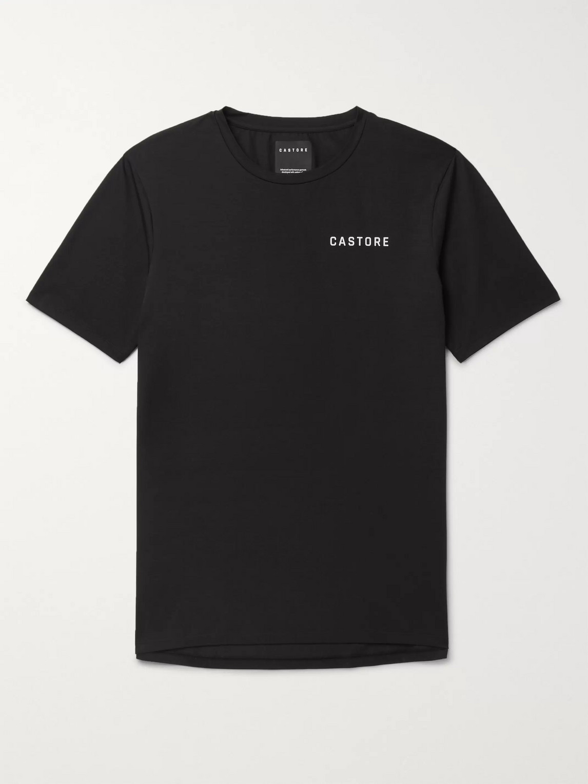 Castore Colombo Logo-print Stretch Supima Cotton-jersey T-shirt In Black