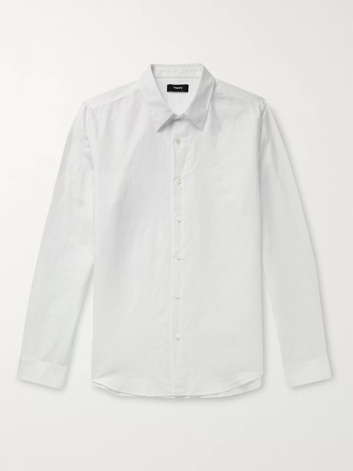 THEORY ESSENTIAL IRVING LINEN AND COTTON-BLEND SHIRT