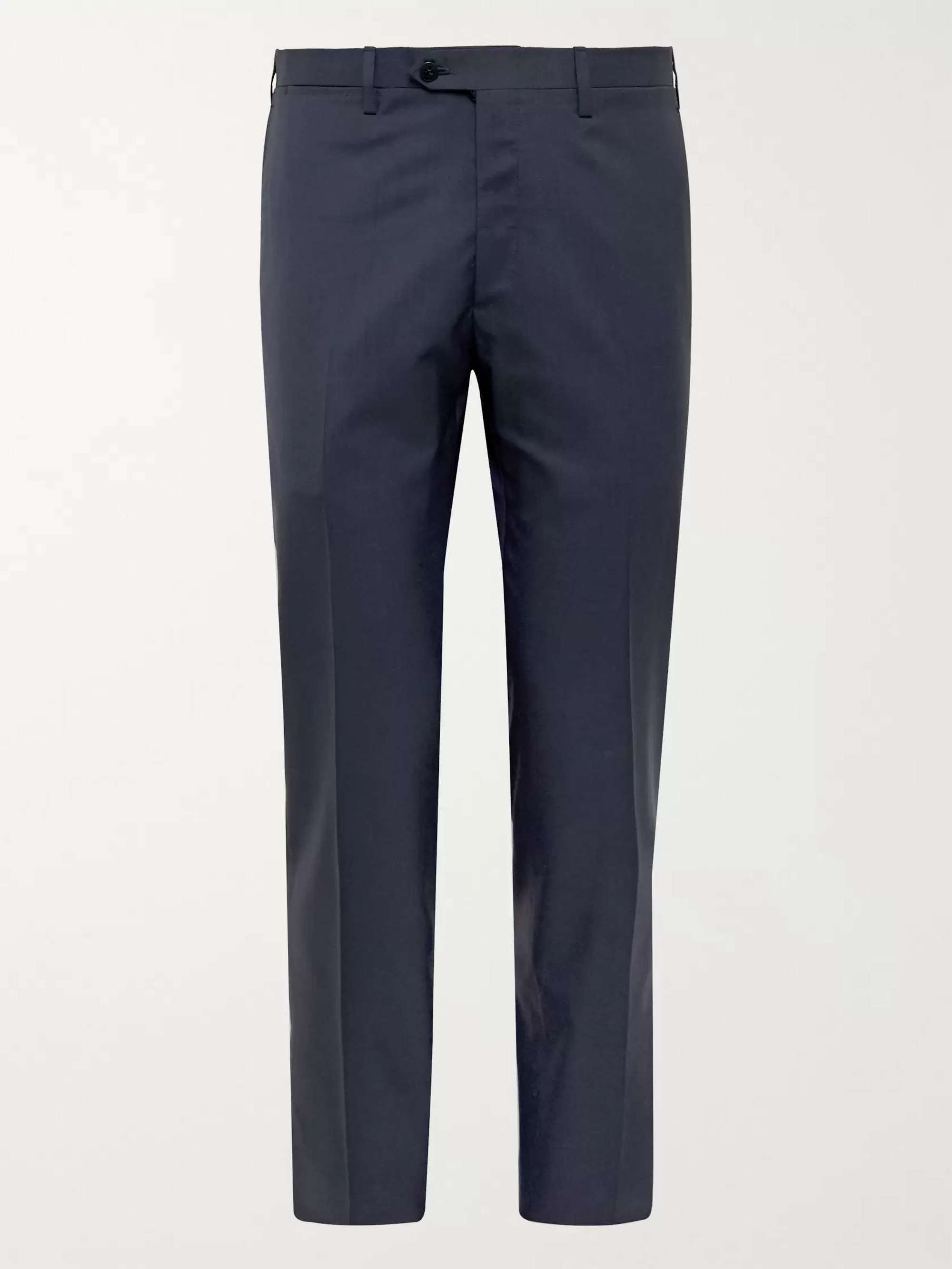 KITON Slim-Fit Puppytooth Cashmere Suit Trousers